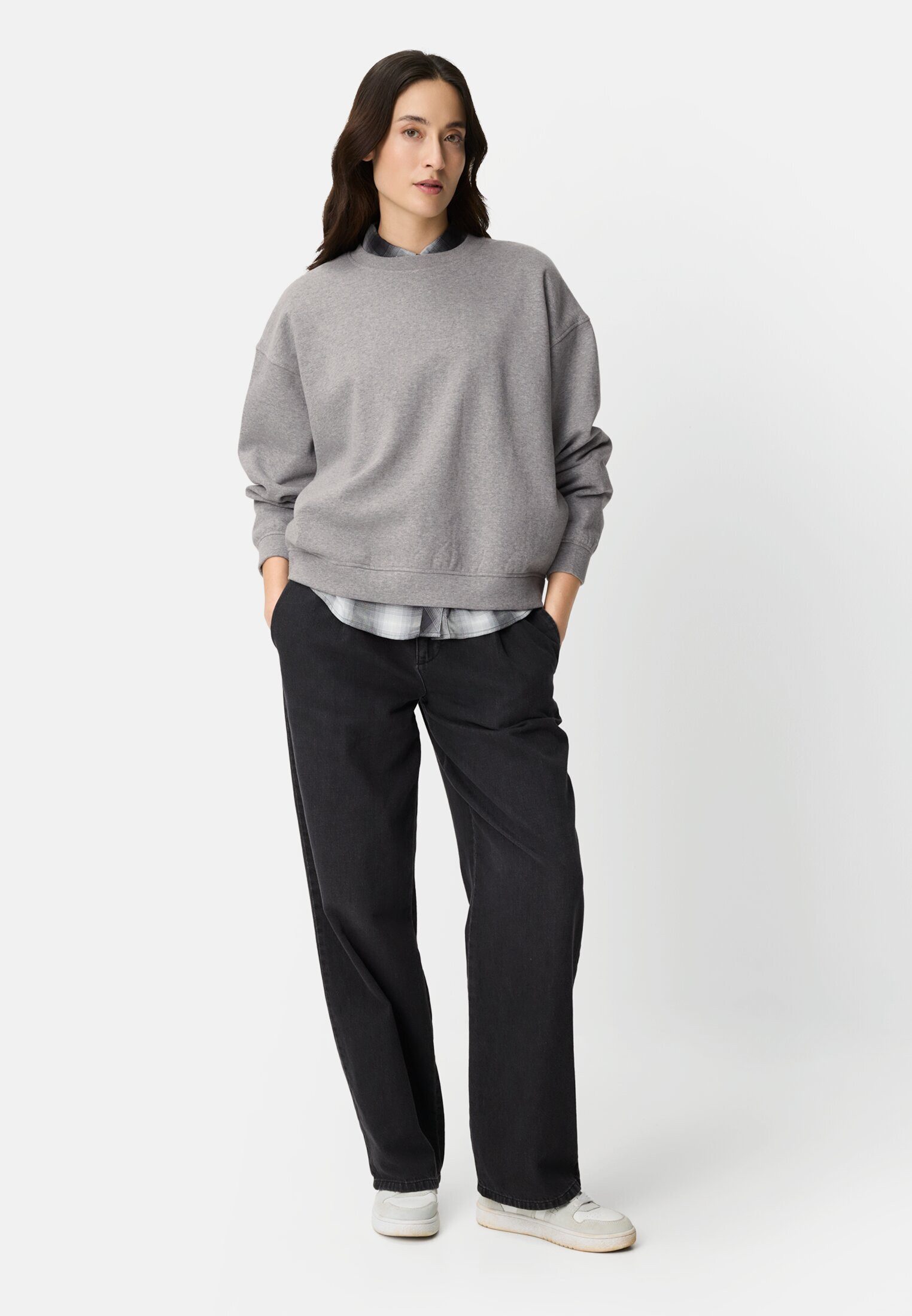 camel active Sweatshirt mit Rückenprint Langarm