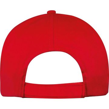 Livepac Office Baseball Cap Baumwoll Basecap 5 Panel / Farbe: rot