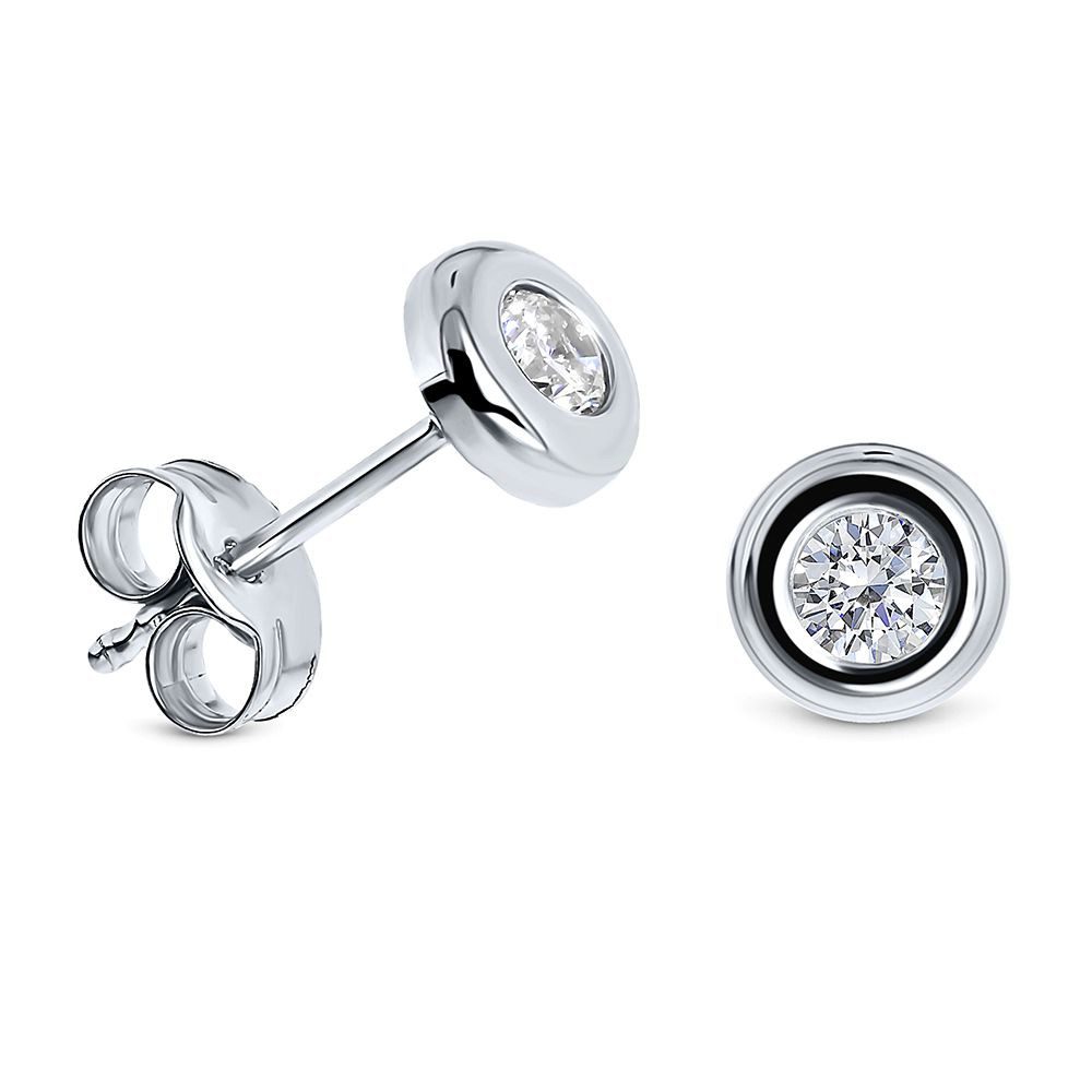 Paar Ohrstecker MA9132E aus Weißgold 9 Karat 375 Gold - mit Zirkonia
