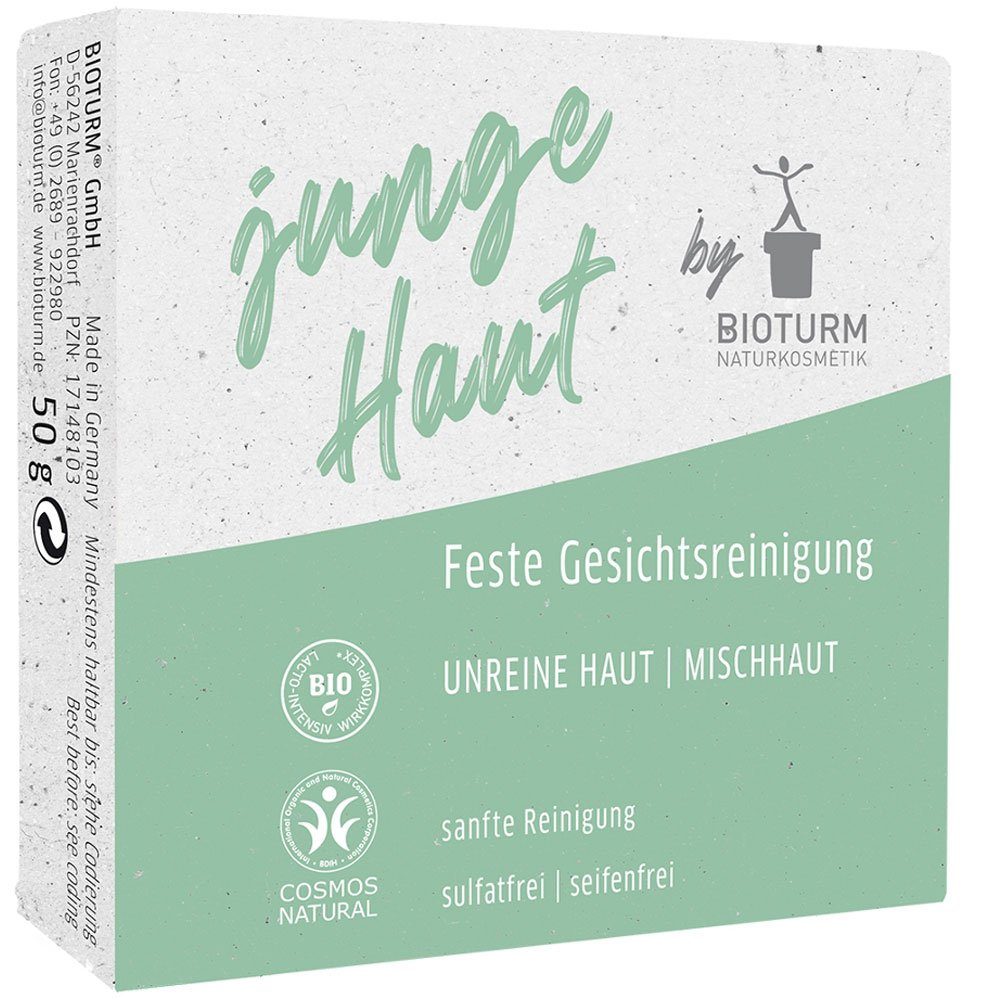 Bioturm Gesichtspflege Feste Gesichtsreinigung junge Haut, 50 g