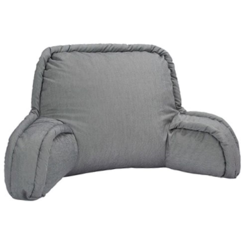 Sofa Sitzkissen Lesekissen grau für Sitzkissen und Armlehne, Kühnemuth Bettsitzkissen mit Bett