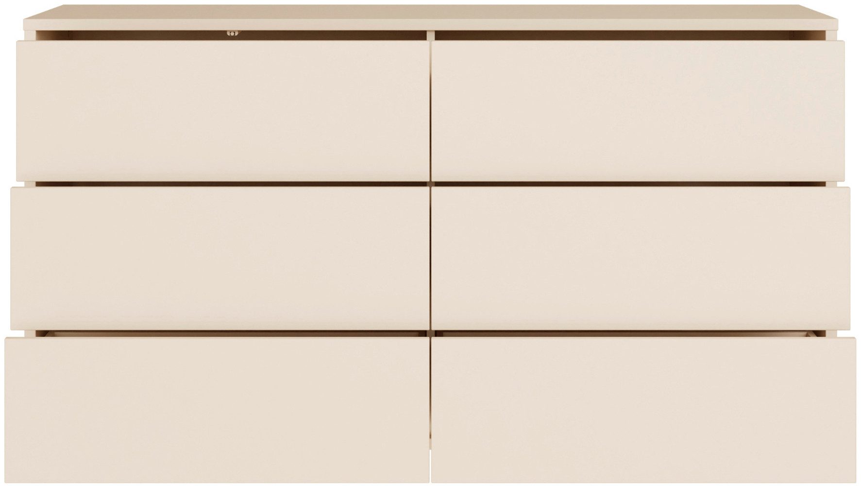FORTE Sideboard Alice Springs, Kommode mit 6 Schubkästen, Breite 154,5cm, Schubkästen mit Vollauszug, grifflos,Push to open, Stauraum