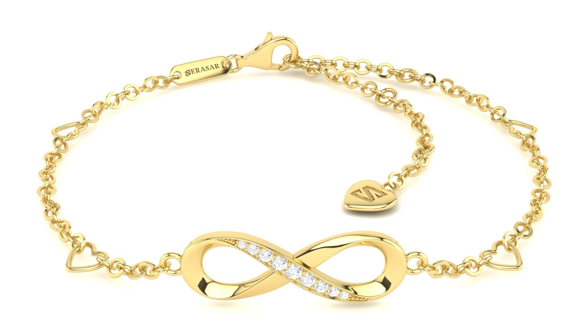 SERASAR Fußkette Fußkettchen aus Sterlingsilber "Infinity" günstig online kaufen