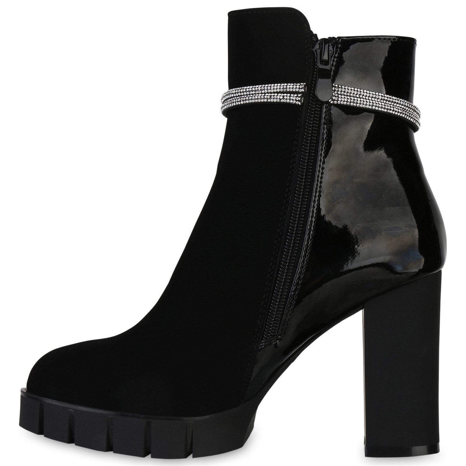 VAN HILL 840506 Stiefelette Damen Leicht Gefütterte Klassische Stiefeletten günstig online kaufen