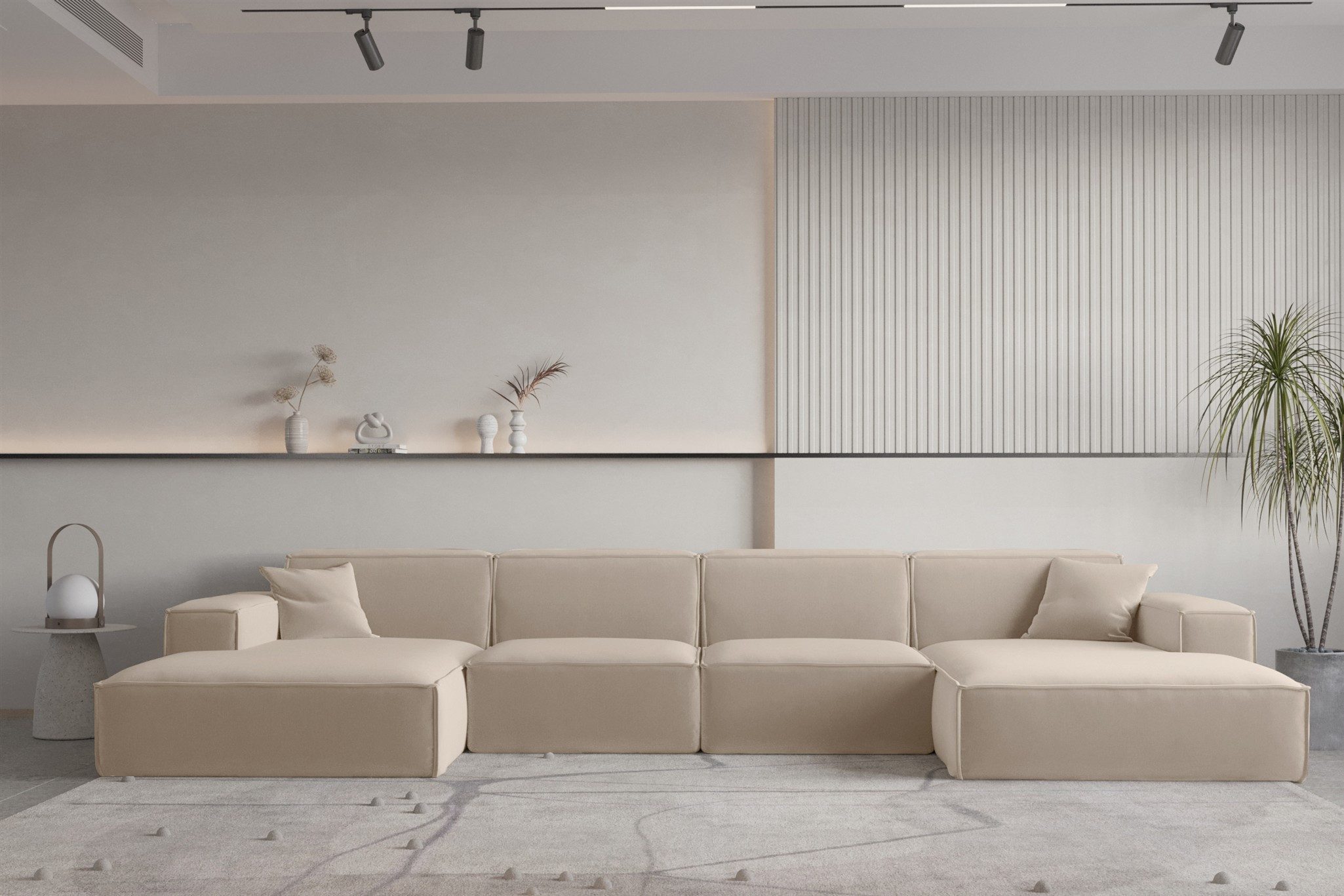 Fun Möbel Wohnlandschaft U-Form CELES PREMIUM, günstig online kaufen