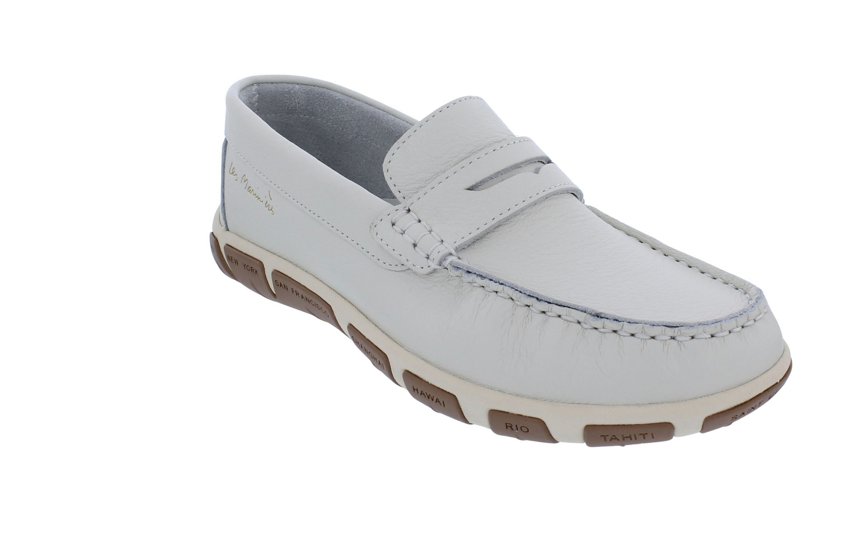 tbs TBS Bootsschuh Mokassin Jazabel F7M53, Glattleder, Light Beige, Fußbet Bootsschuh