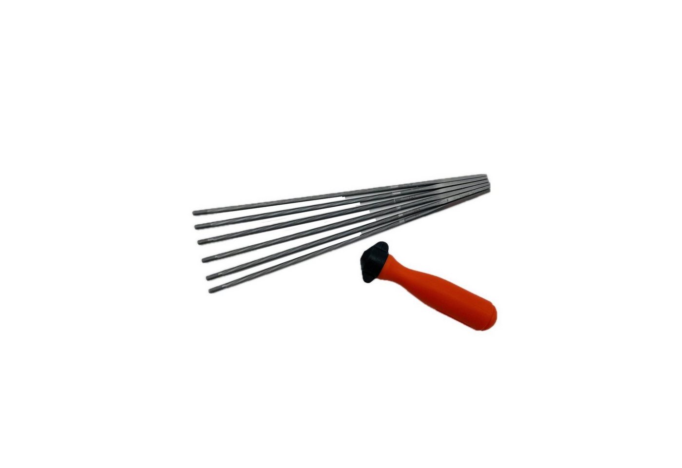 Thumbnail - STIHL Ersatzkette 6x Rundfeile 3,5x200 56057713506 mit Feilenhalter, (STIHL Rundfeile 3,5 x 200 mm (6 Stück) 56057713506...