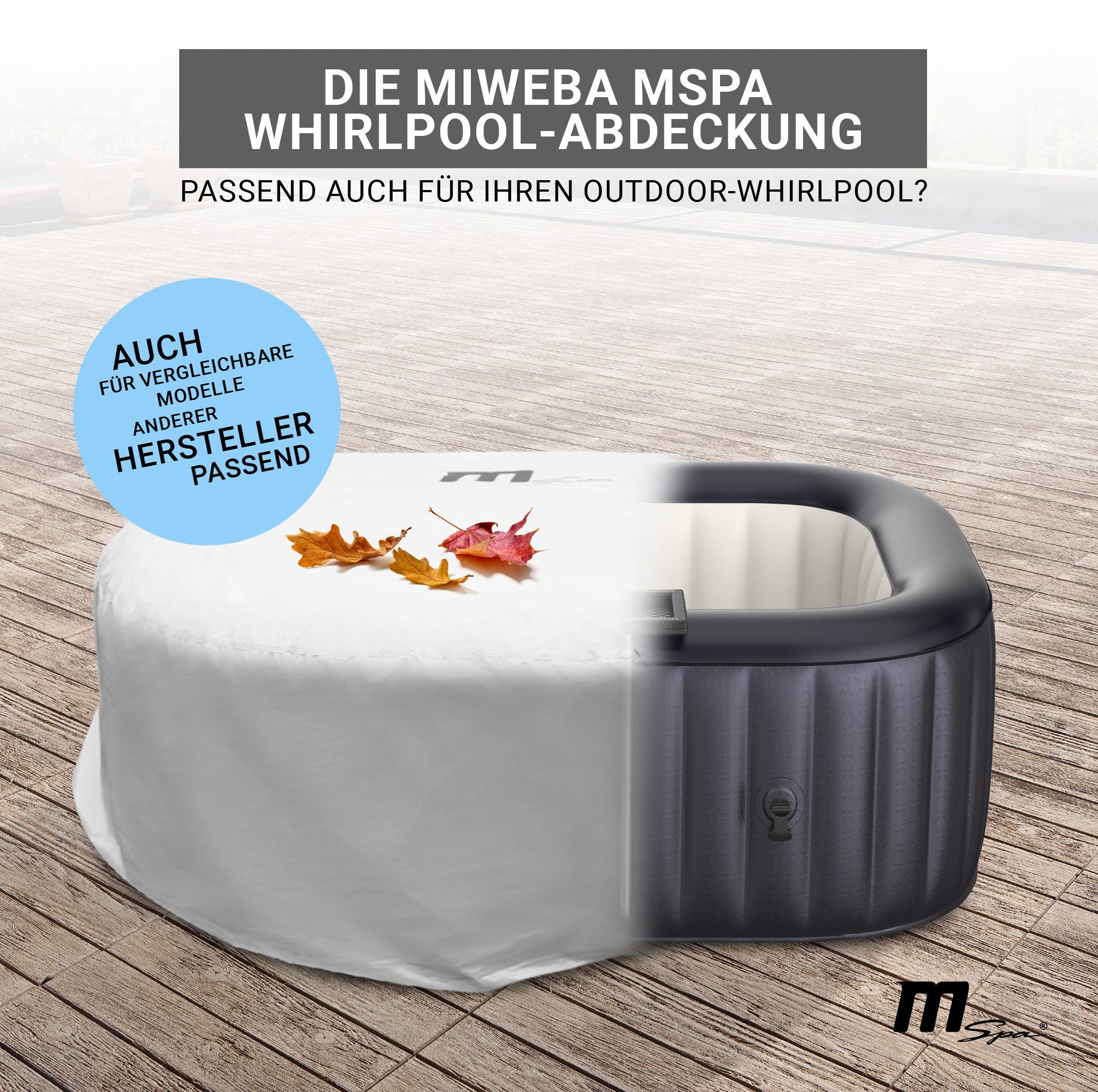 mSpa Pool-Abdeckplane Whirlpool Plane Pool Abdeckplane Miweba Whirlpool Abd günstig online kaufen