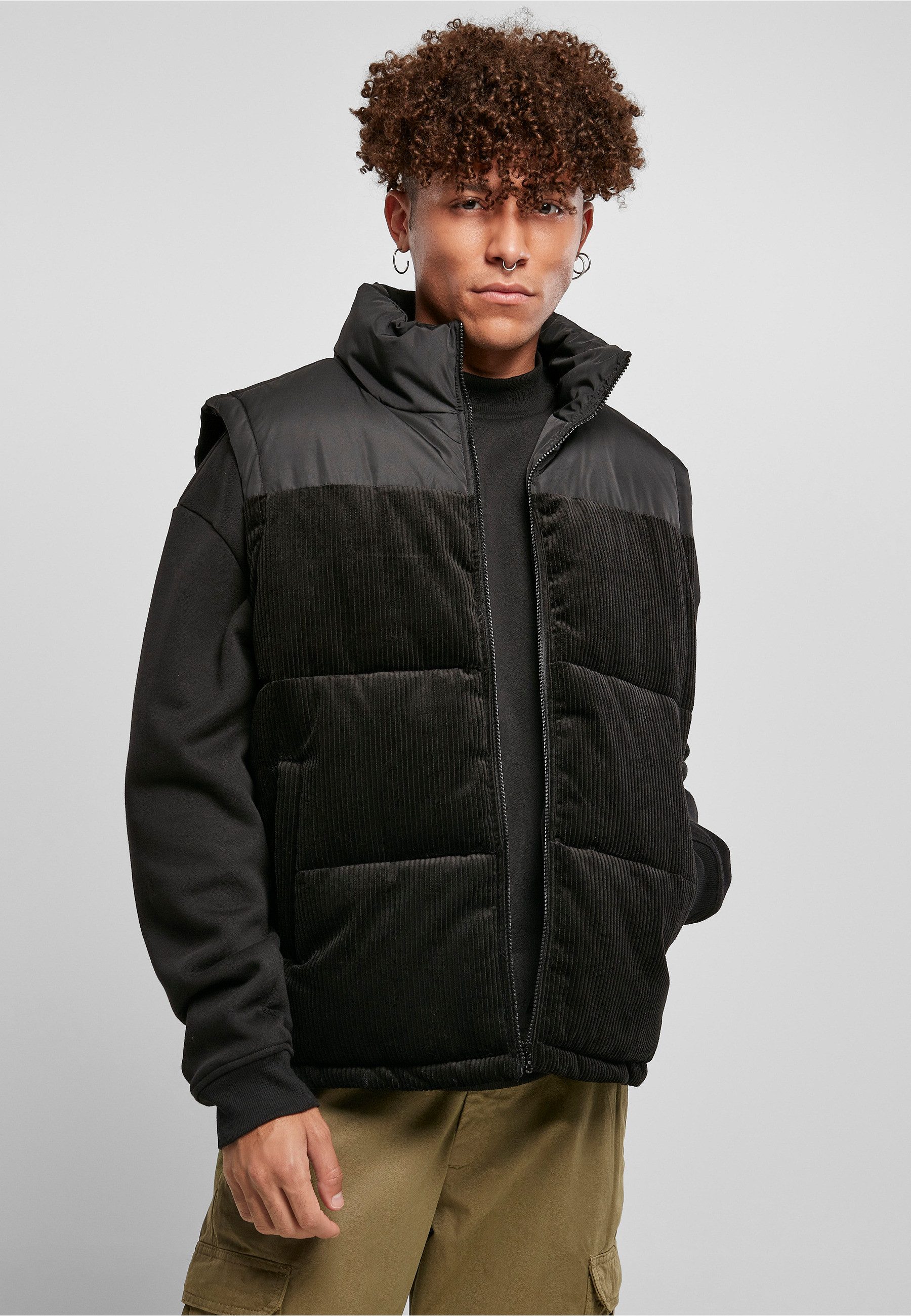 URBAN CLASSICS Outdoorjacke Urban Classics Herren Cord Vest (1-St)