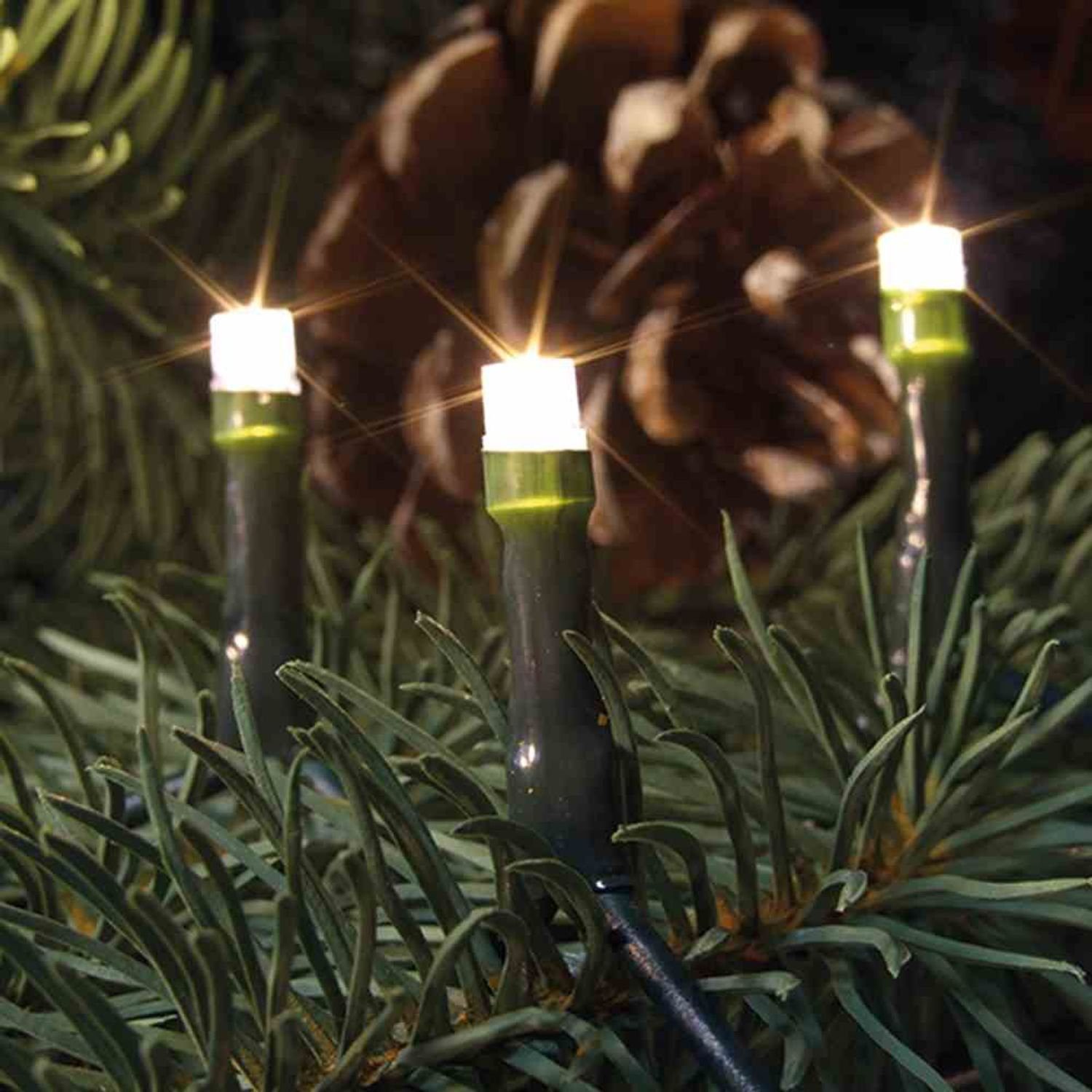 F-H-S International GmbH & Co. KG Lichterkette LED-Minikette 10er innen warmweiß IP 20