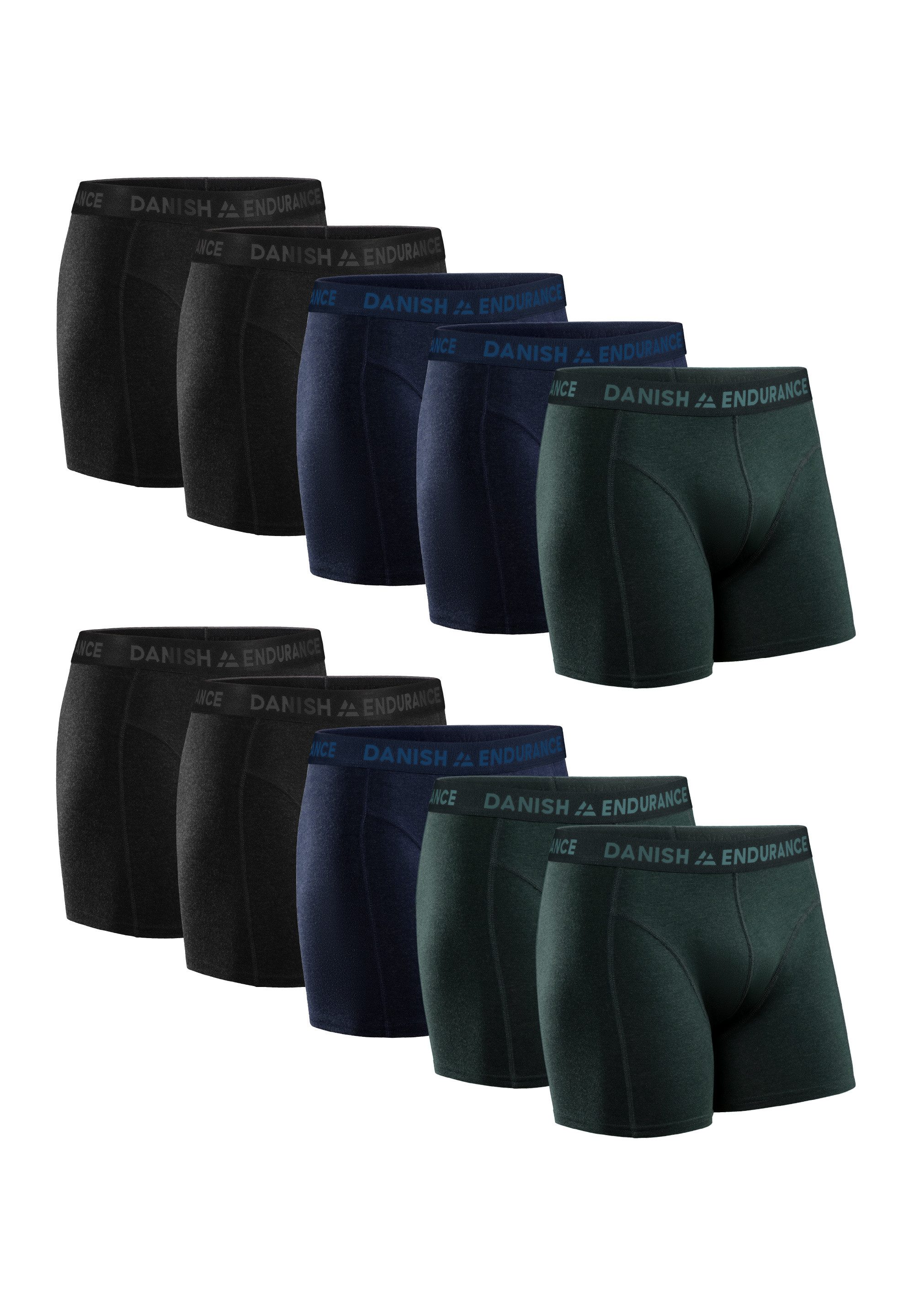 DANISH ENDURANCE Boxershorts Classic Trunks (10-St) aus weicher Baumwolle, günstig online kaufen