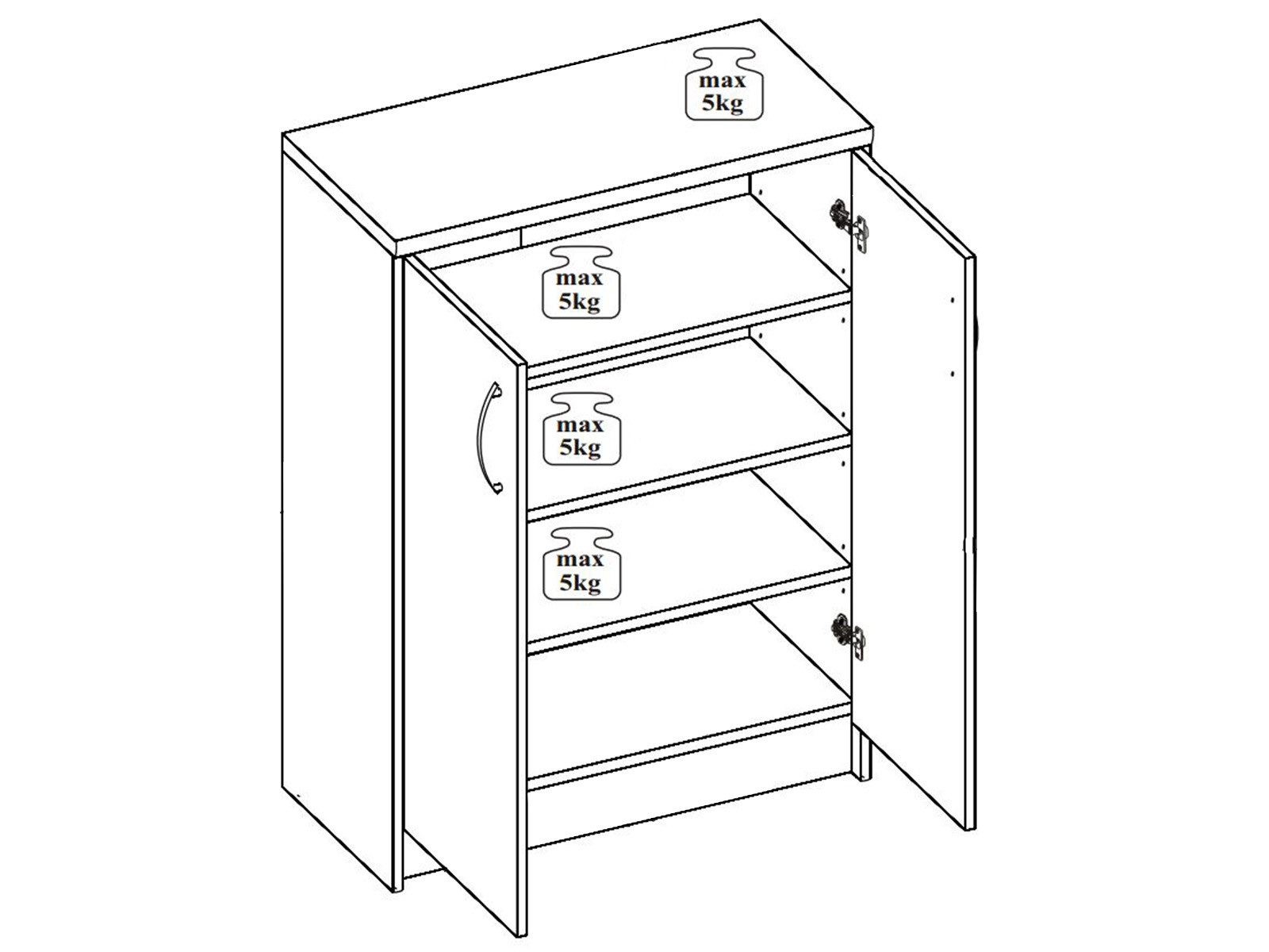 Bega Consult Kommode 74 x 112 x 35 cm (B/H/T) – Bild 2 von 2