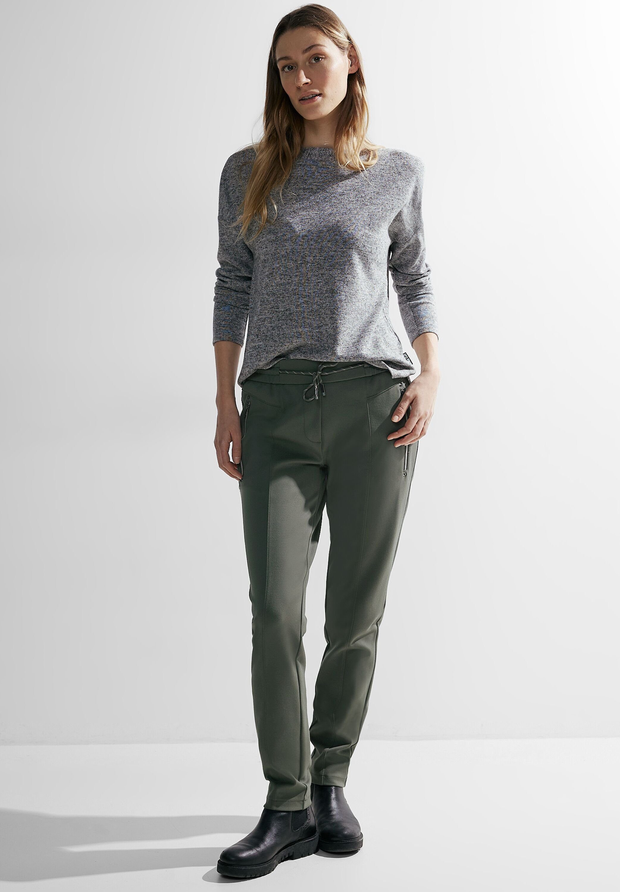 CECIL Jogger Pants Elastikbund mit Tunnelzug