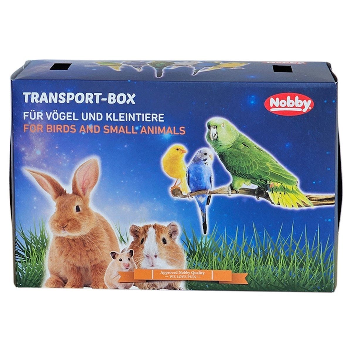 Nobby Tiertransportbox Transportschachtel für Vögel und Nager