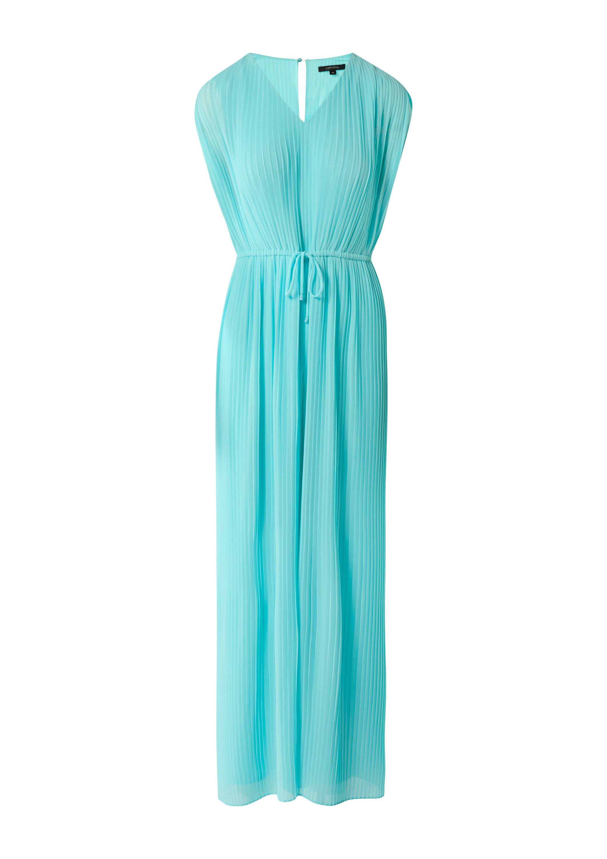 comma Jumpsuit Overall Plissee-Jumpsuit mit V-Ausschnitt günstig online kaufen