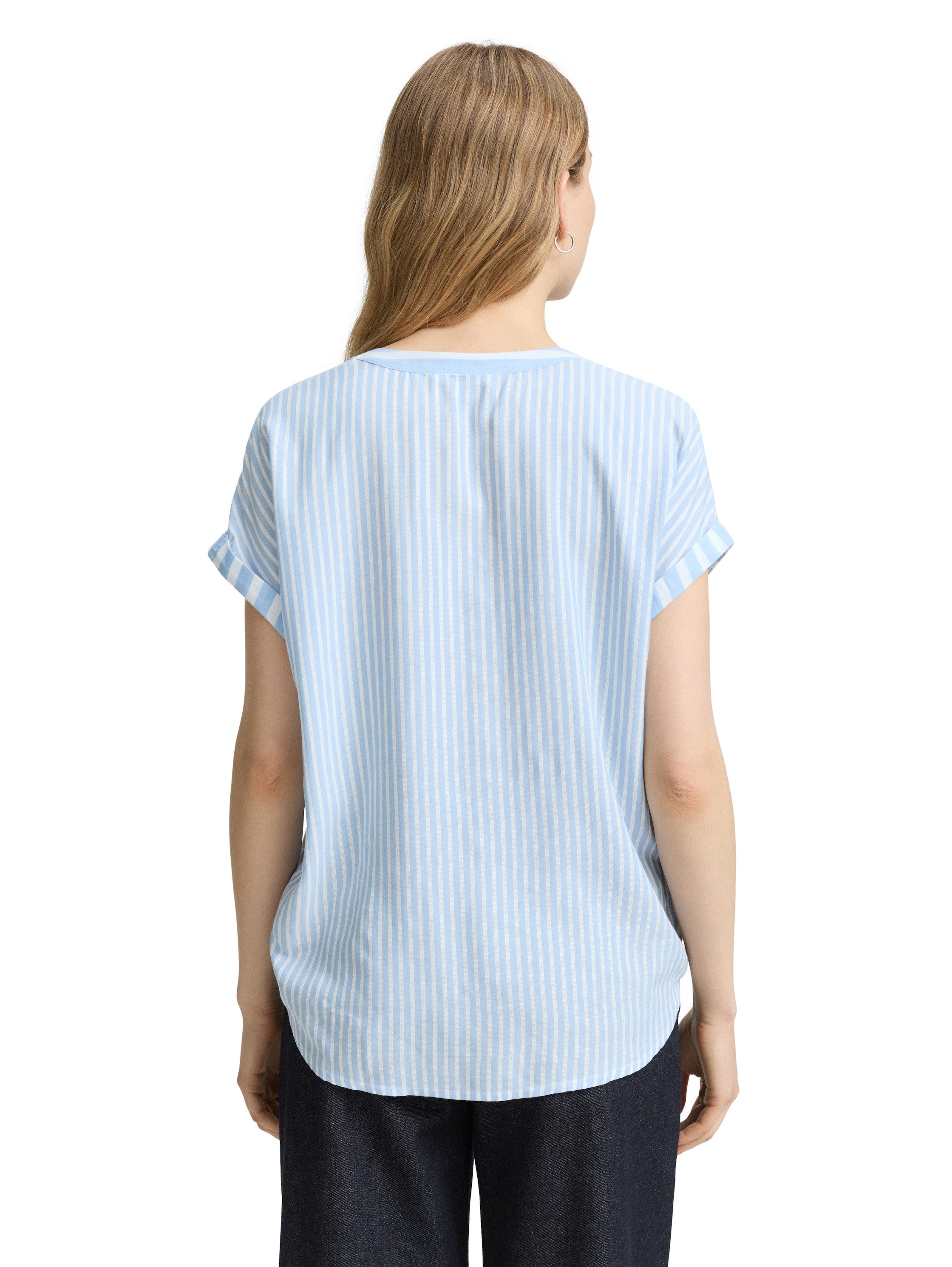 TOM TAILOR Shirtbluse mit Streifen Muster günstig online kaufen