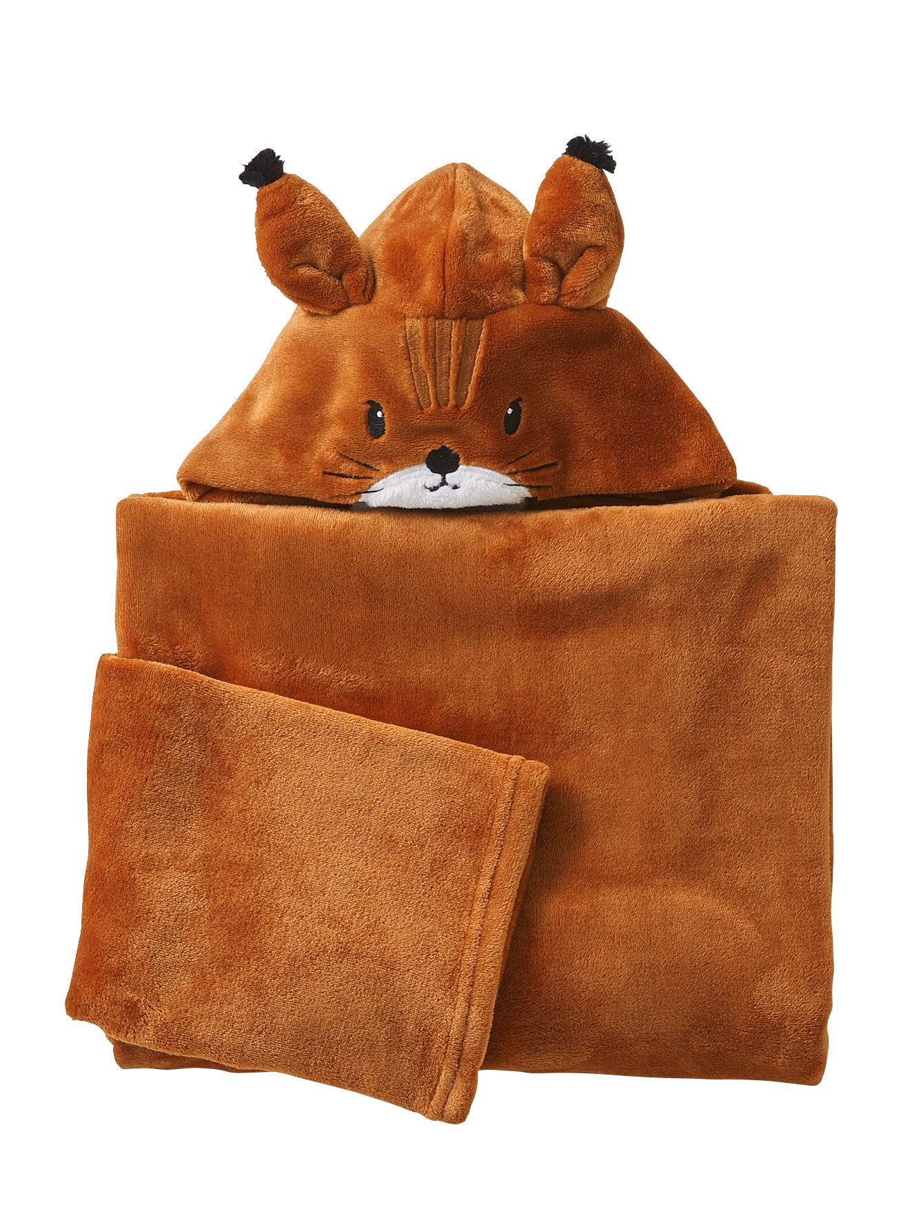 Babydecke Kinder & Eltern Decke mit Kapuze und Ärmeln, vertbaudet günstig online kaufen