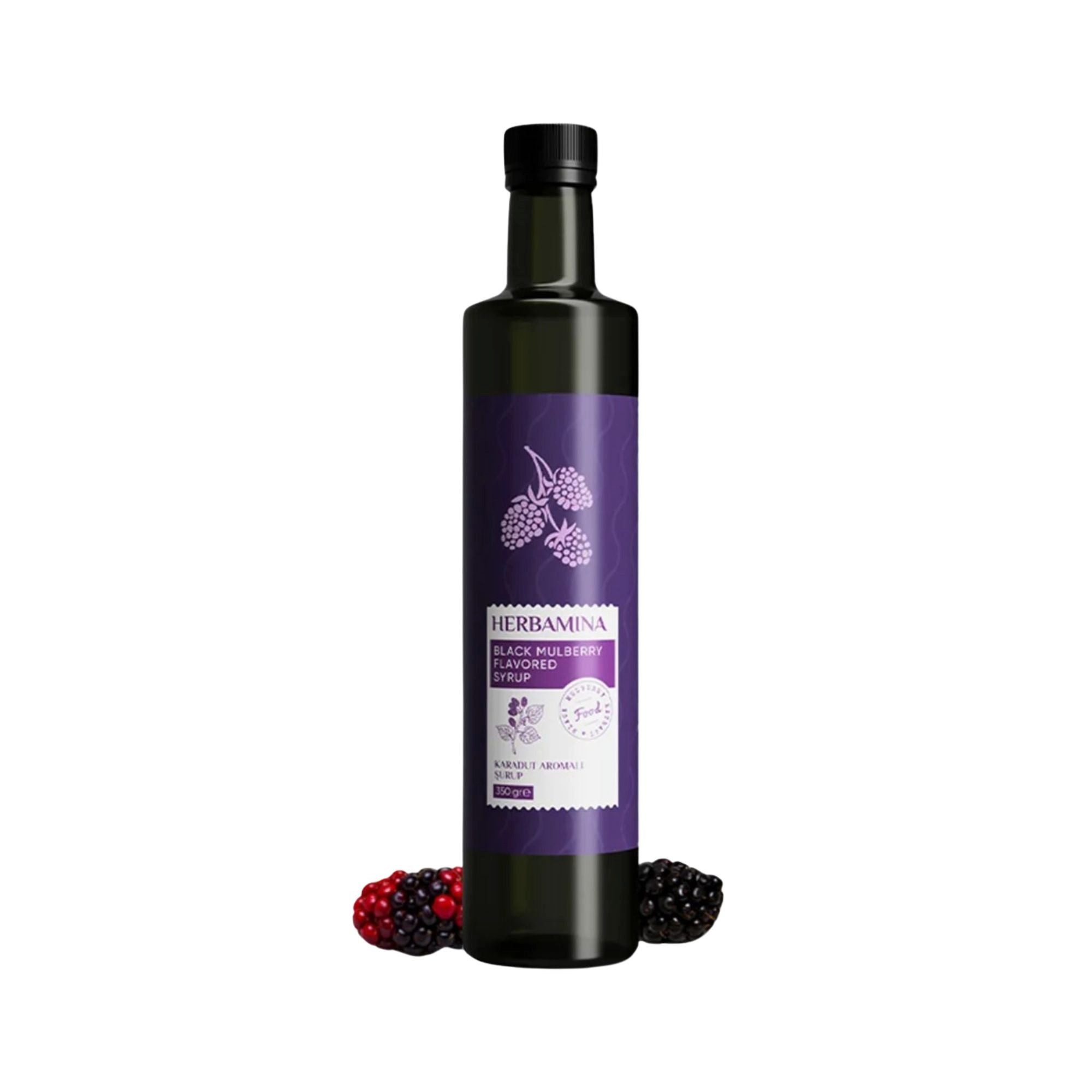Herbamina Sirup, Sirup mit Schwarze Maulbeeraroma 350g