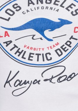 KangaROOS T-Shirt mit großem Retro Label-Druck vorne