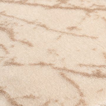 Teppich Abstrakt-moderner Teppich für Arbeitszimmer, in beige, Teppich-Traum, rechteckig, Allergikerfreundlich, Schmutzabweisend, Pflegeleicht