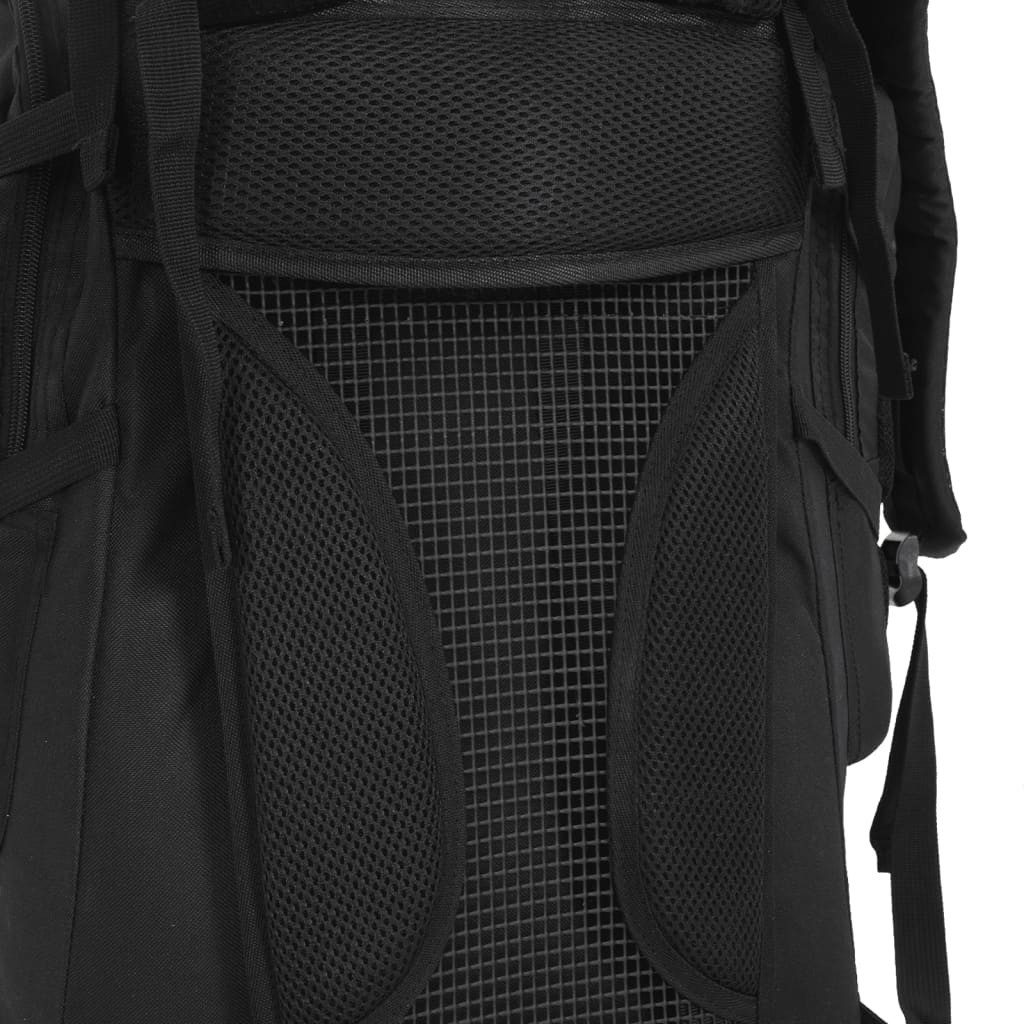vidaXL Rucksack Wanderrucksack Schwarz 60 L Oxford-Gewebe (1-tlg) – Bild 4 von 5