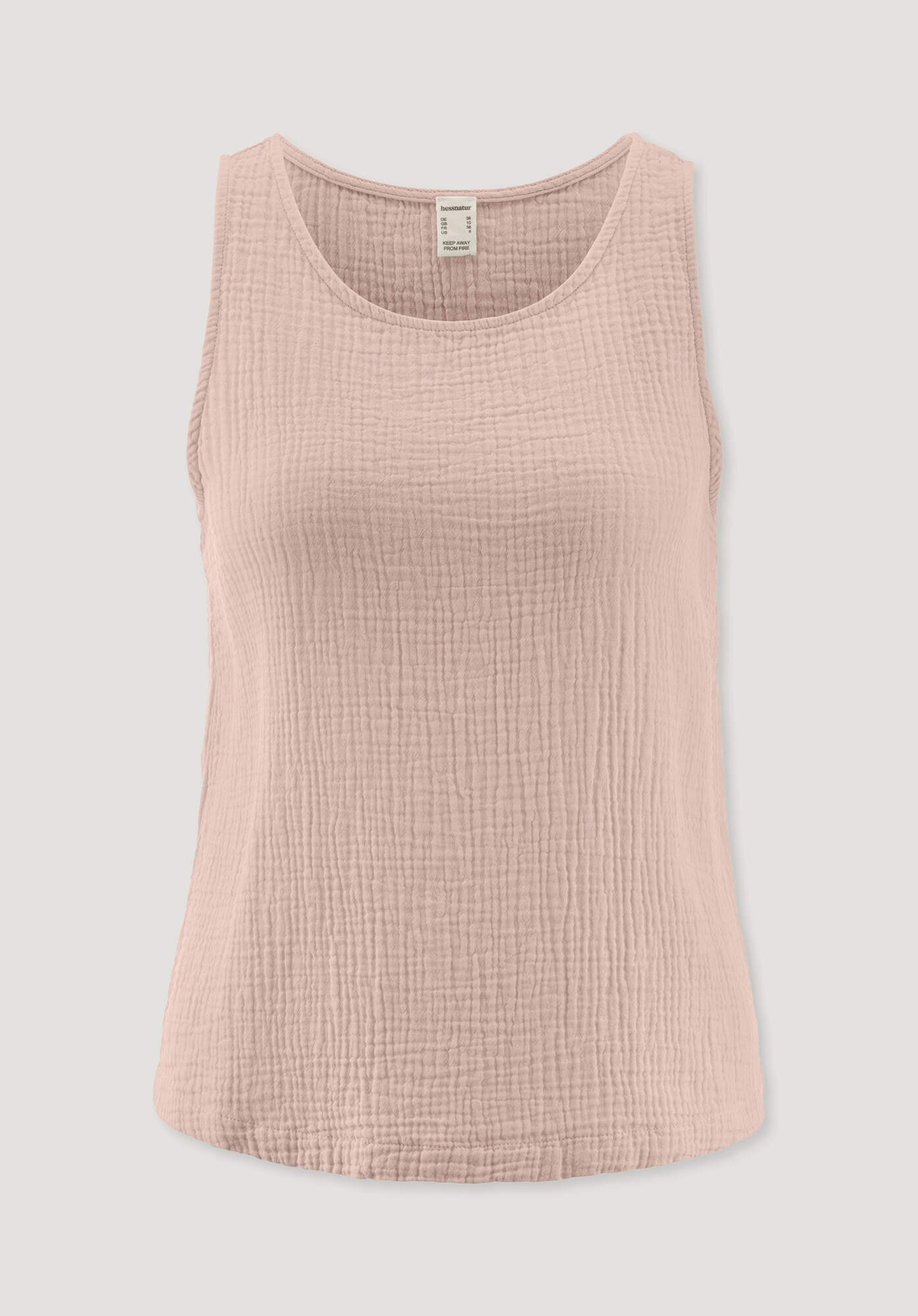 Hessnatur Pyjamaoberteil PURE COMFORT aus reiner Bio-Baumwolle (1-tlg)