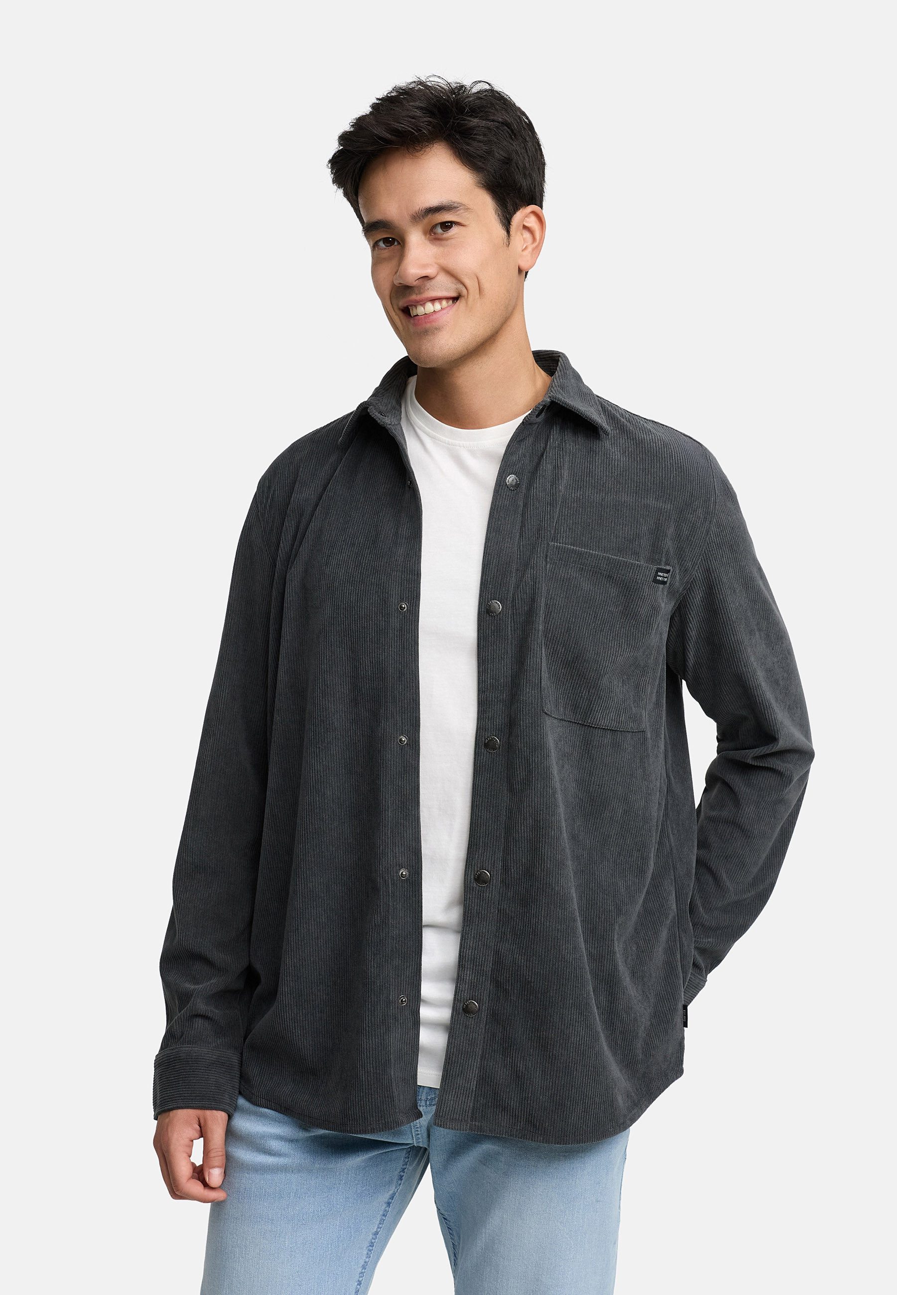 Indicode Langarmhemd Herren INNemoto Shirt Herrenhemd Langarm Übergangs- und Freizeitshirt im modernen Look