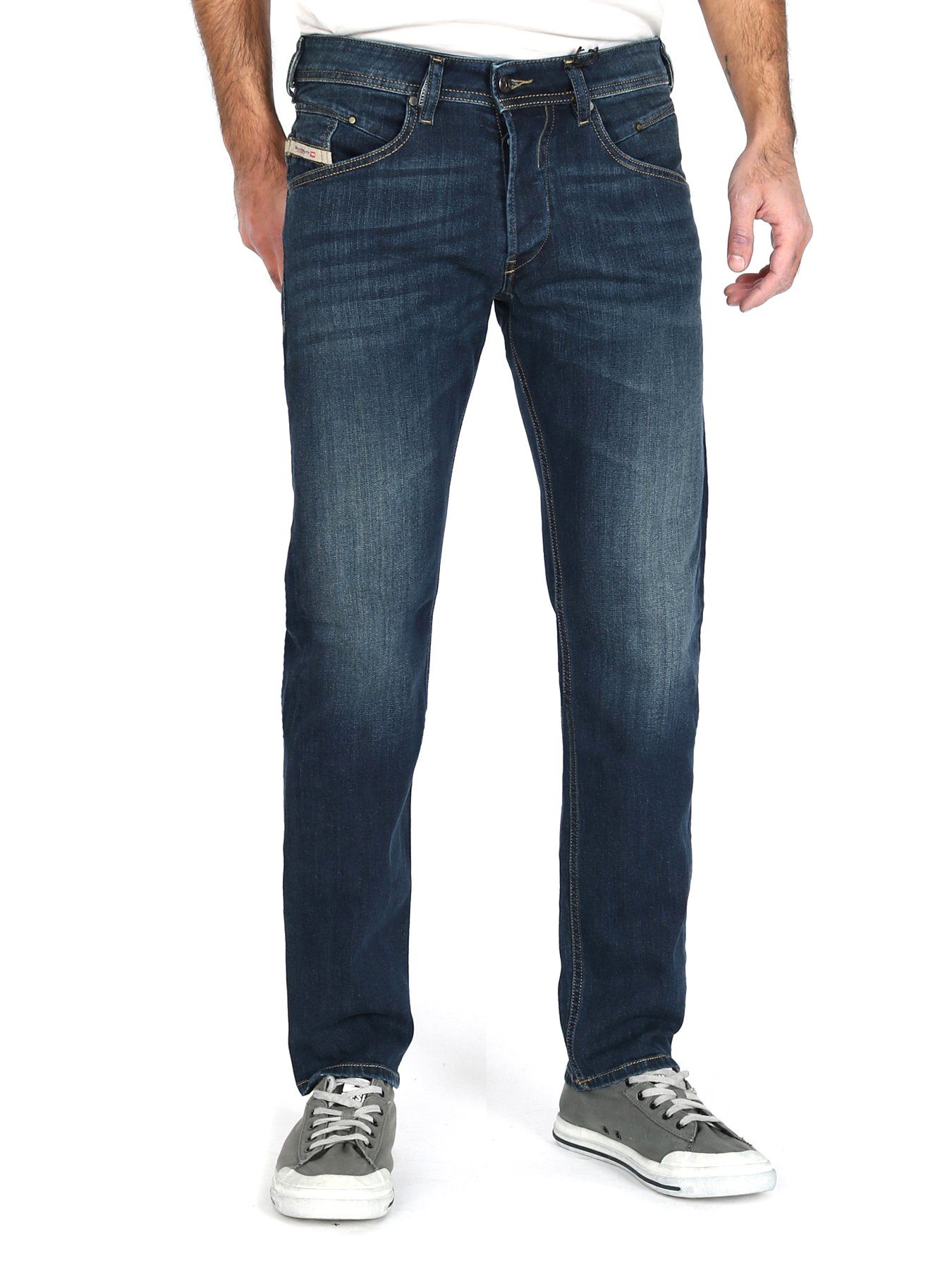 Diesel Tapered-fit-Jeans Regular-Slim Stretch Hose - Belther 0814W