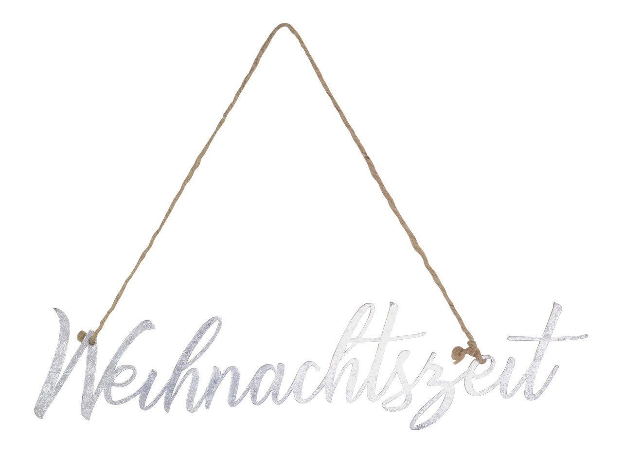 RIFFELMACHER & WEINBERGER Weihnachtsfigur Riffelmacher Schriftzug Weihnachtszeit aus Metall