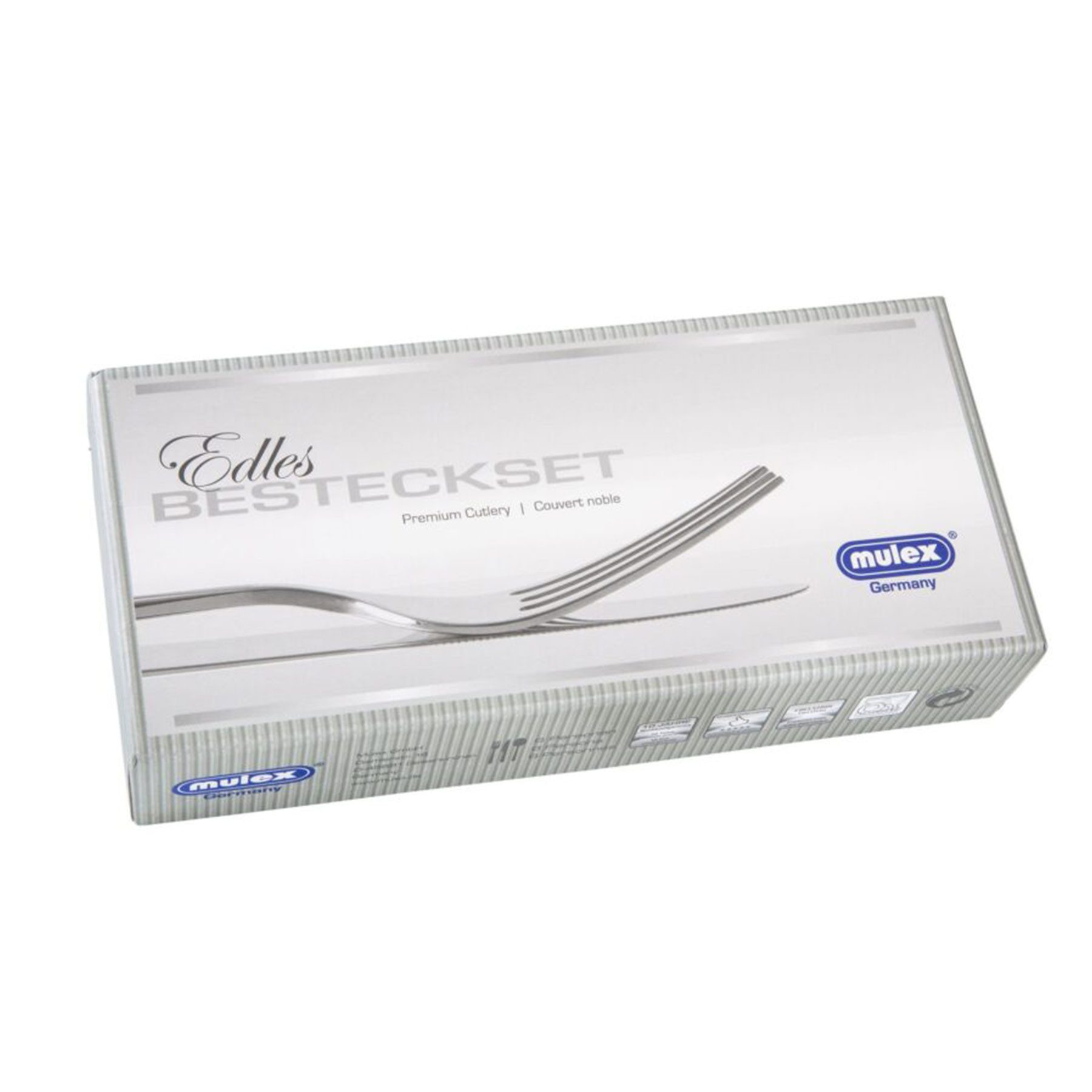 Mulex Besteck-Set ALESSA 18.0 (30-tlg), 6 Personen, Edelstahl, Chrom-Edelstahl-Legierung 18/0