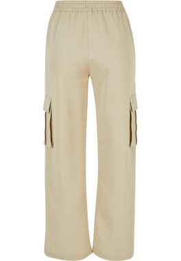 URBAN CLASSICS Stoffhose Urban Classics Damen Ladies Vicose Straight Leg Cargo Pants (1-tlg)