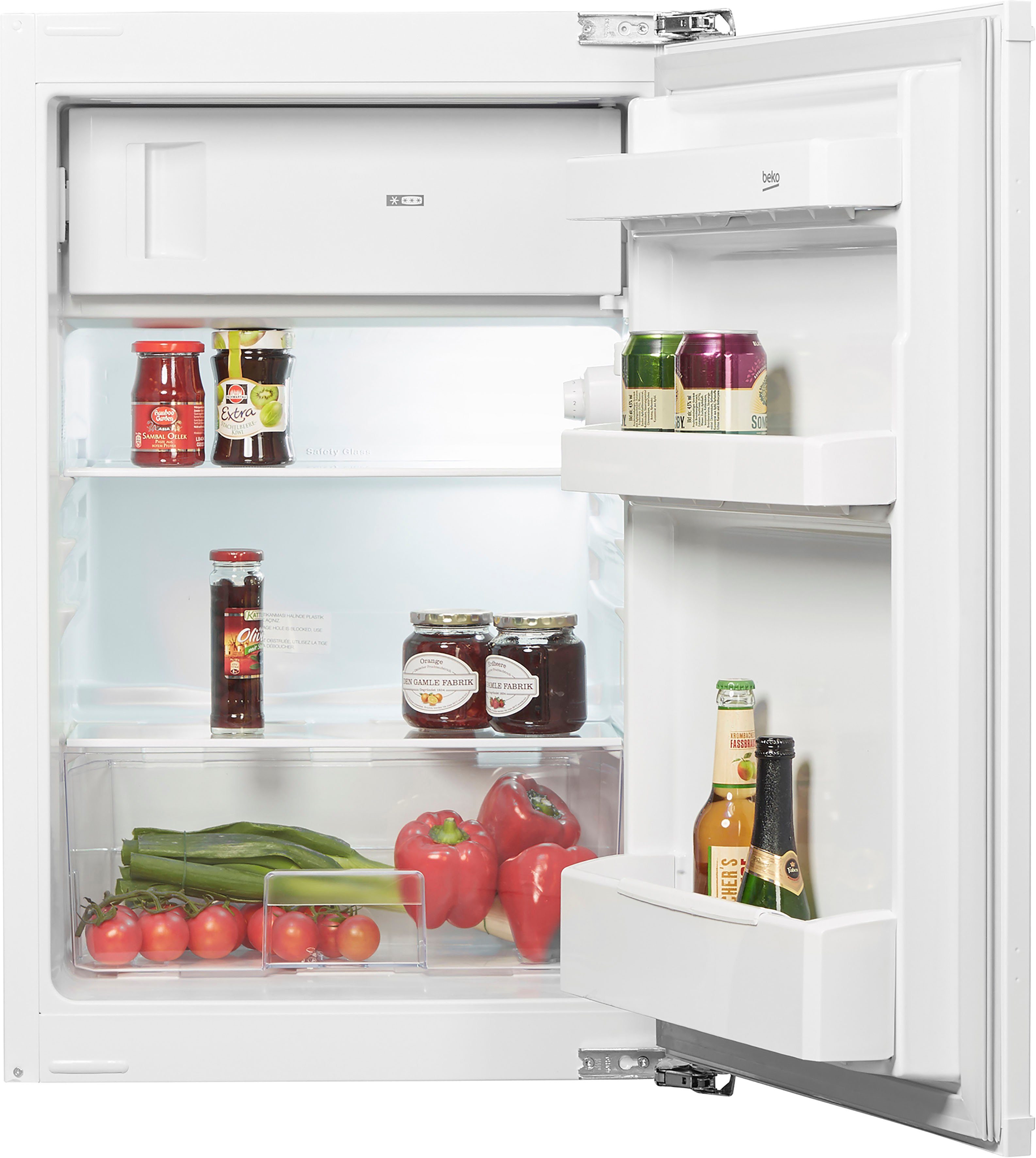 BEKO Einbaukühlschrank B1754FN, 86,6 cm hoch, 54,5 cm breit, 97 l Kühlen, nur 35 dB – ideal als kompaktes Zweitgerät