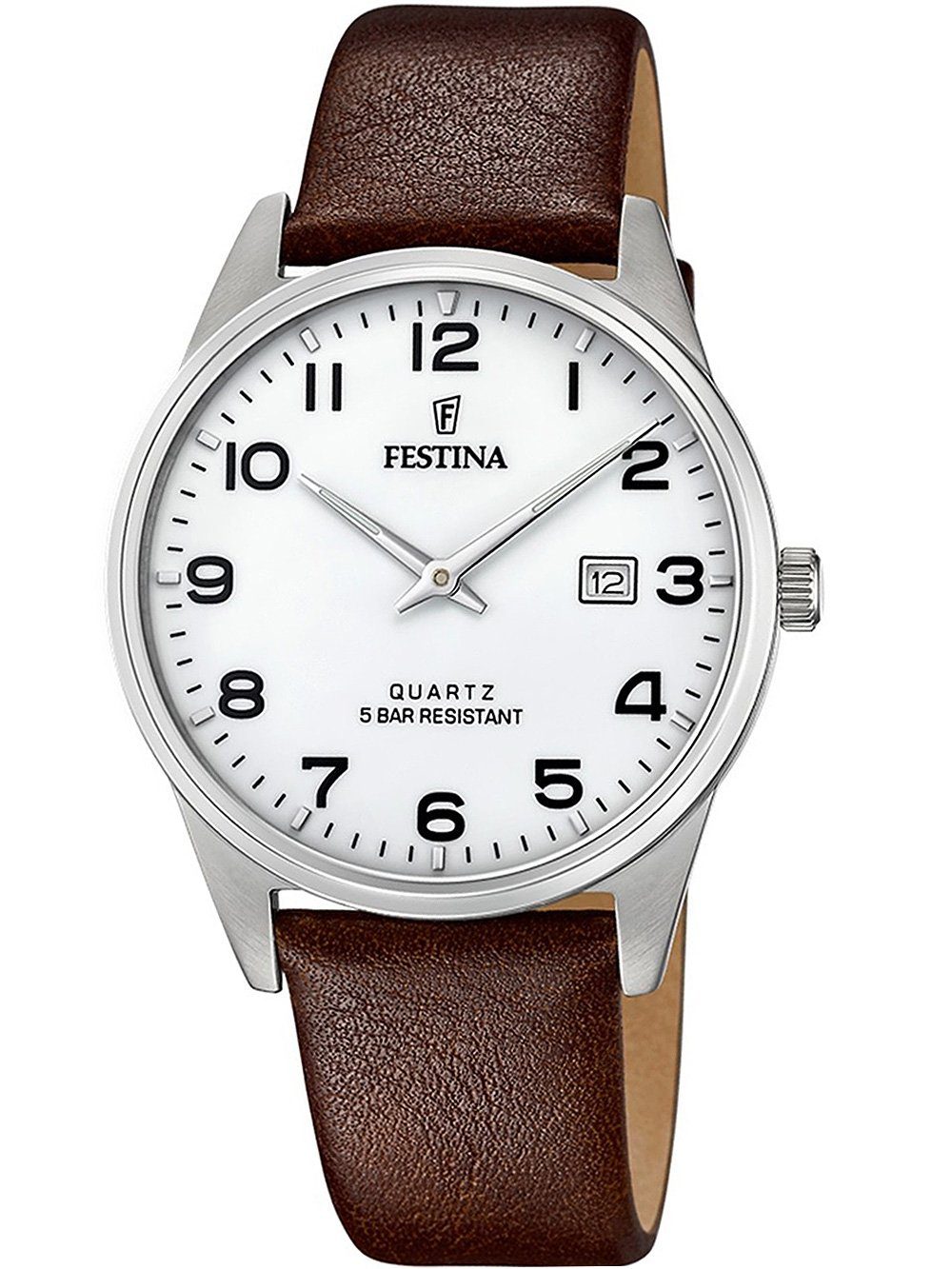 Festina Quarzuhr Festina F20512/1 Klassik Herrenuhr 39mm 5ATM