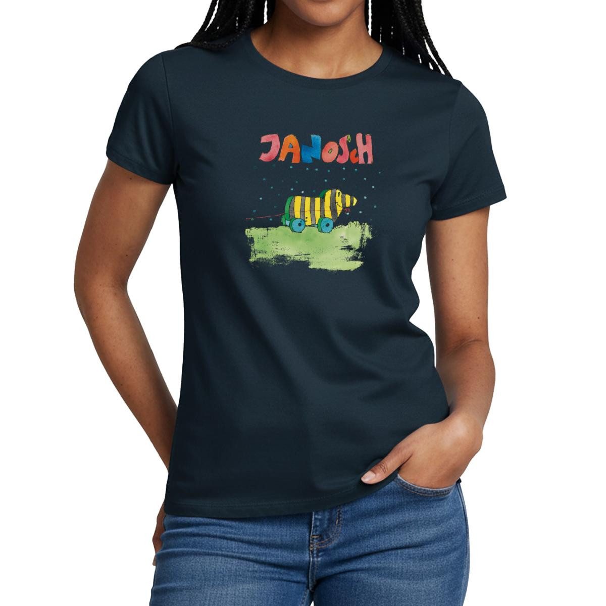 T-Shirt Janosch Tigerente Schriftzug Frauen T-Shirt