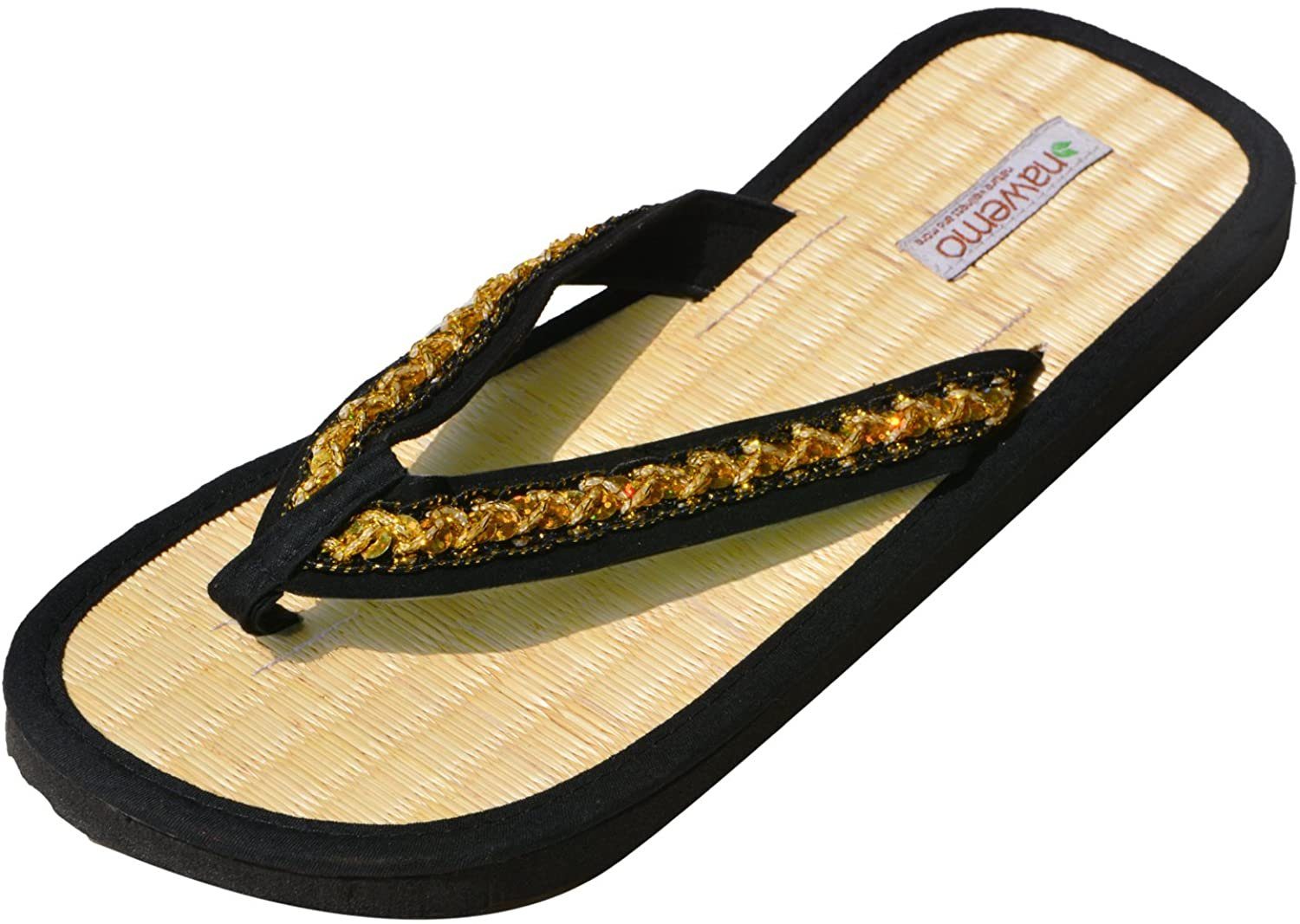 Slipper "Yang", Nawemo Nawemo Zimtslipper gold