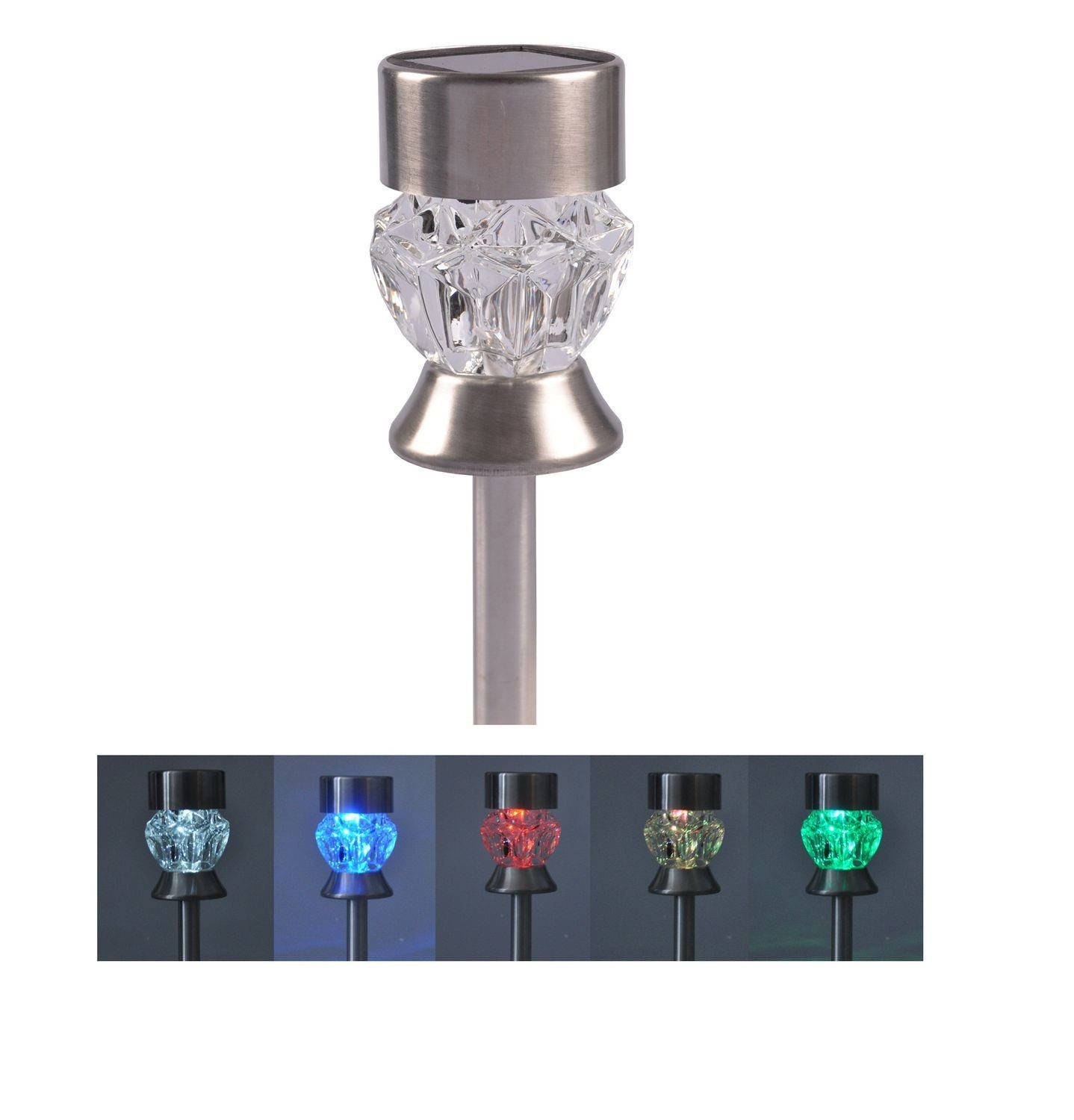 Kugelleuchte Solar-Gartenstecker mit Farbwechsler Solarlampe Solarleuchte