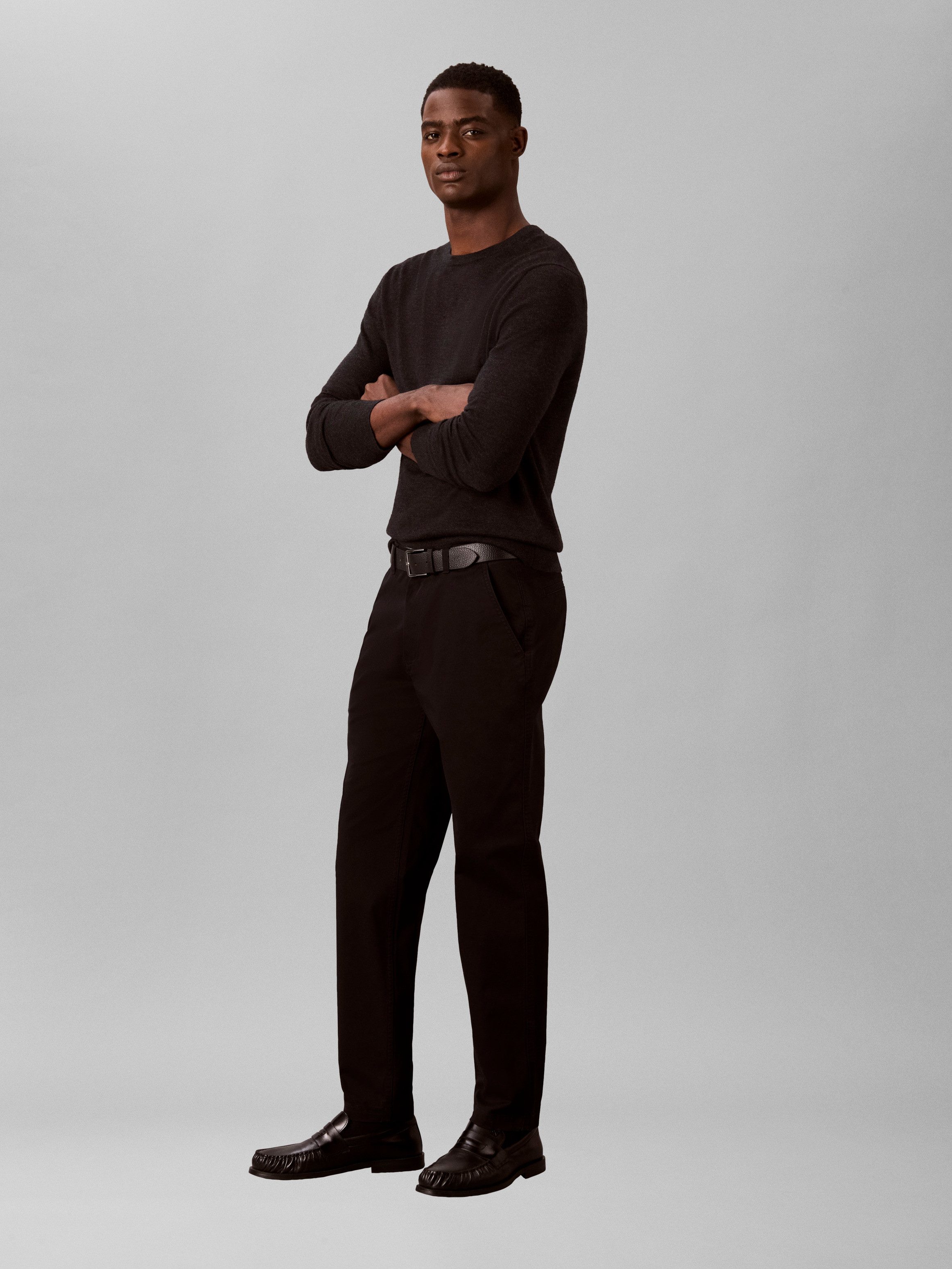 Calvin Klein Jeans Chinohose TAPERED COMFORT COTTON CHINO Regular fit mit Eingrifftaschen