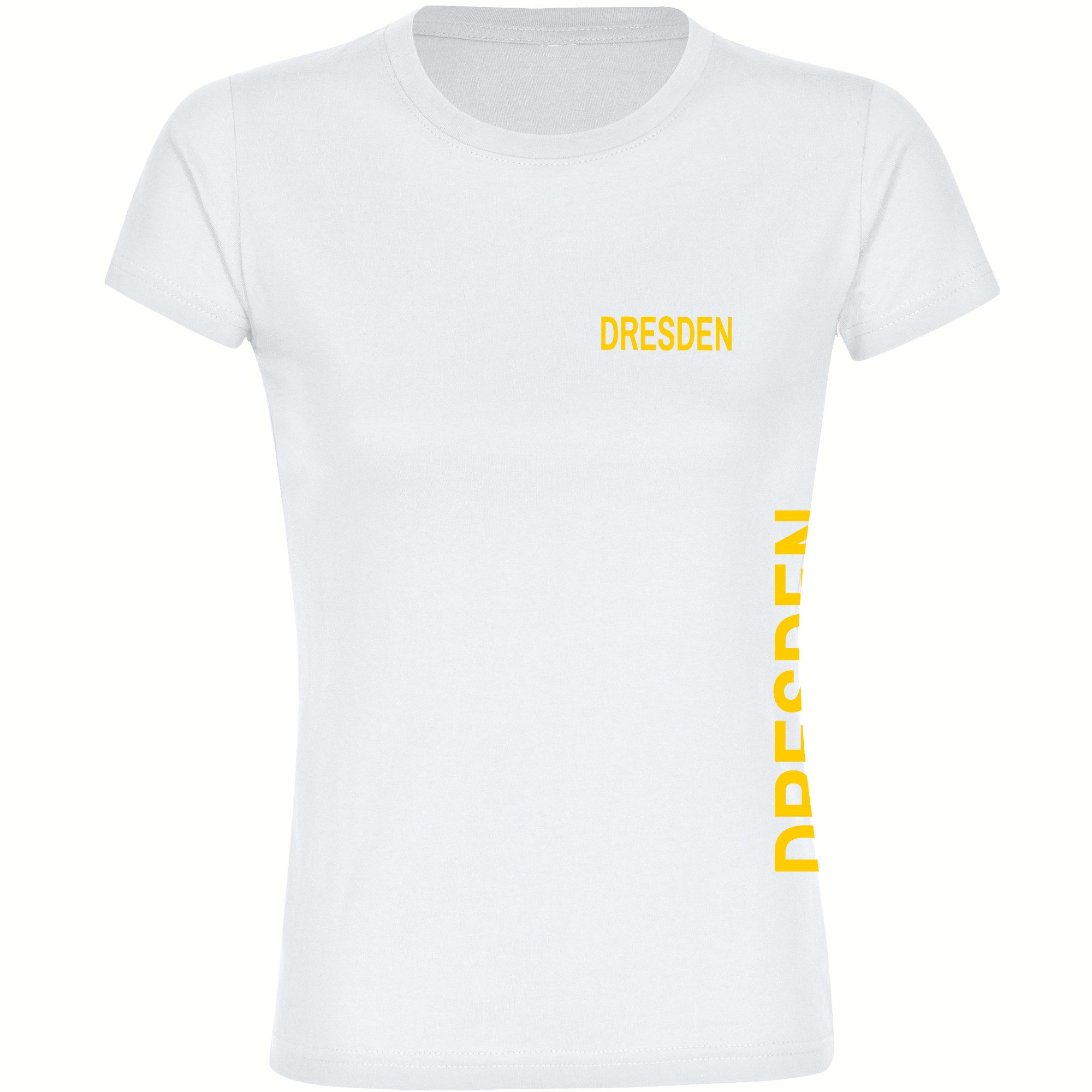T-Shirt Damen Dresden - Brust & Seite - Frauen