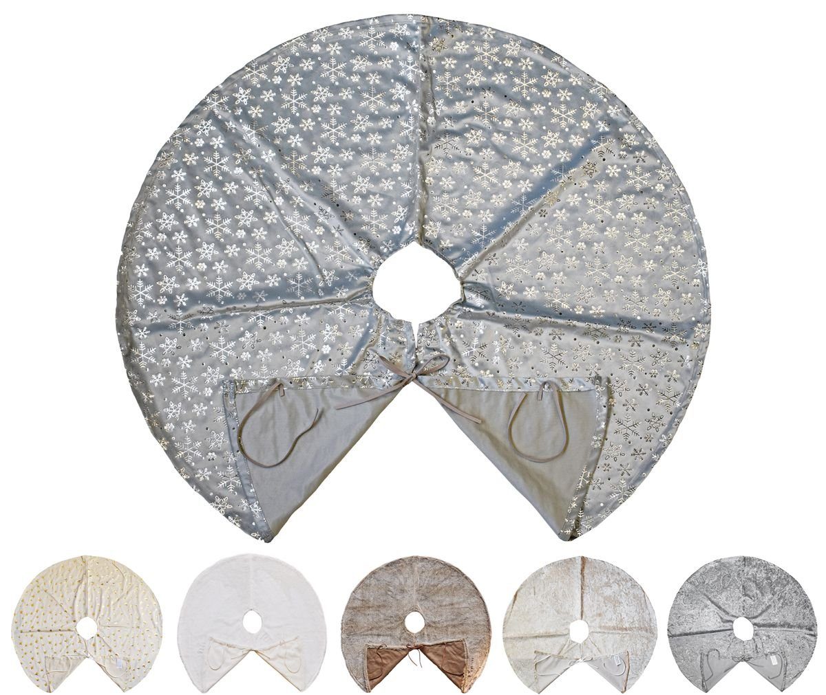 JACK Weihnachtsbaumdecke Kuschlige Christbaumdecke Rund Ø 90cm Weihnachtsba günstig online kaufen