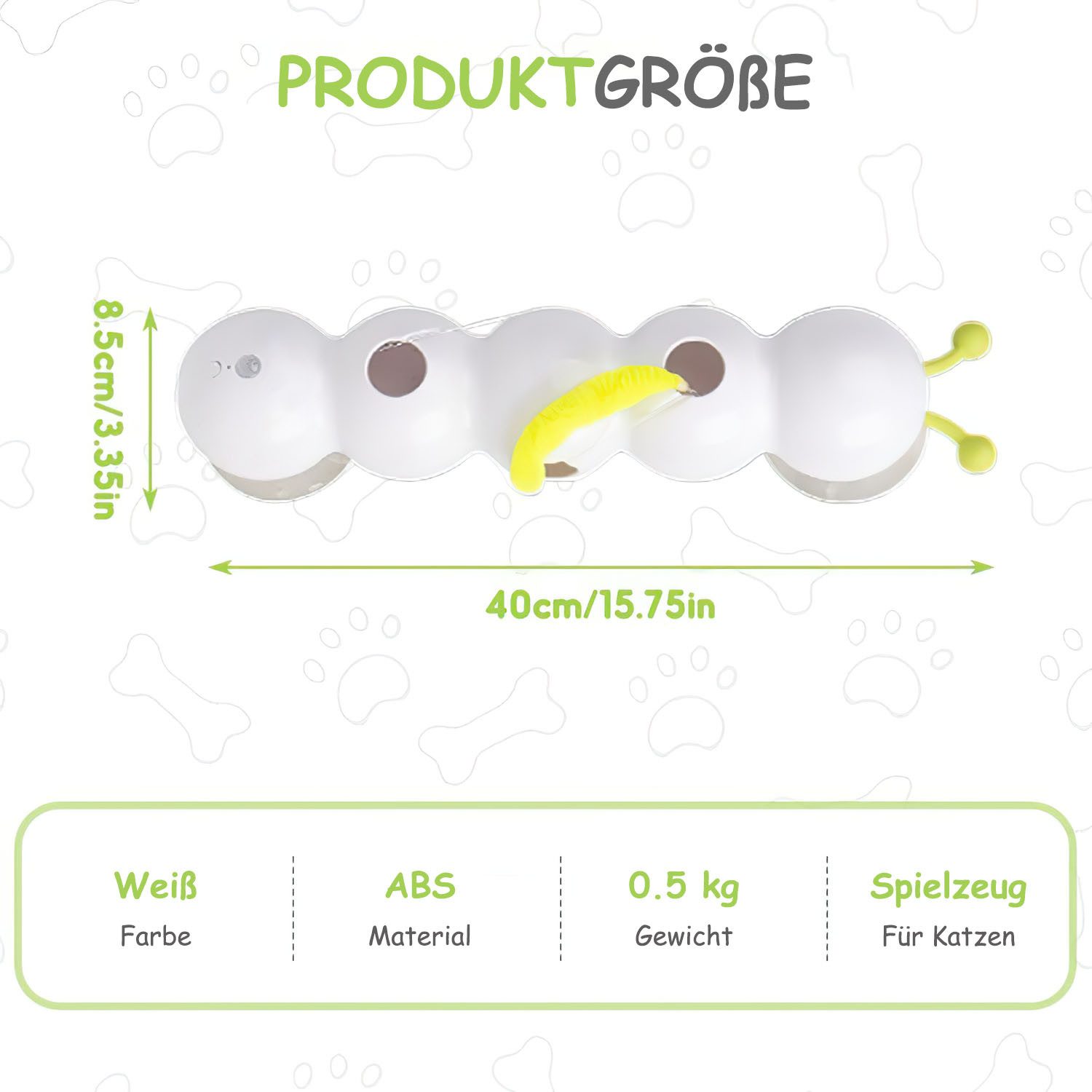 Comfy Mate Tier-Intelligenzspielzeug Katzen Spielzeug Katzenwurm günstig online kaufen