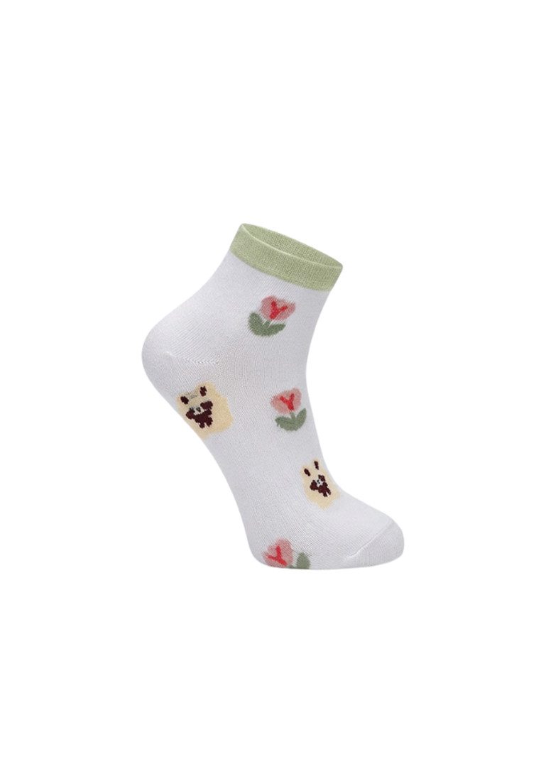 Yuhu Sneakersocken Damen Sneaker-Socken 10er Pack Hase Blumen Ostern (10-Paar)