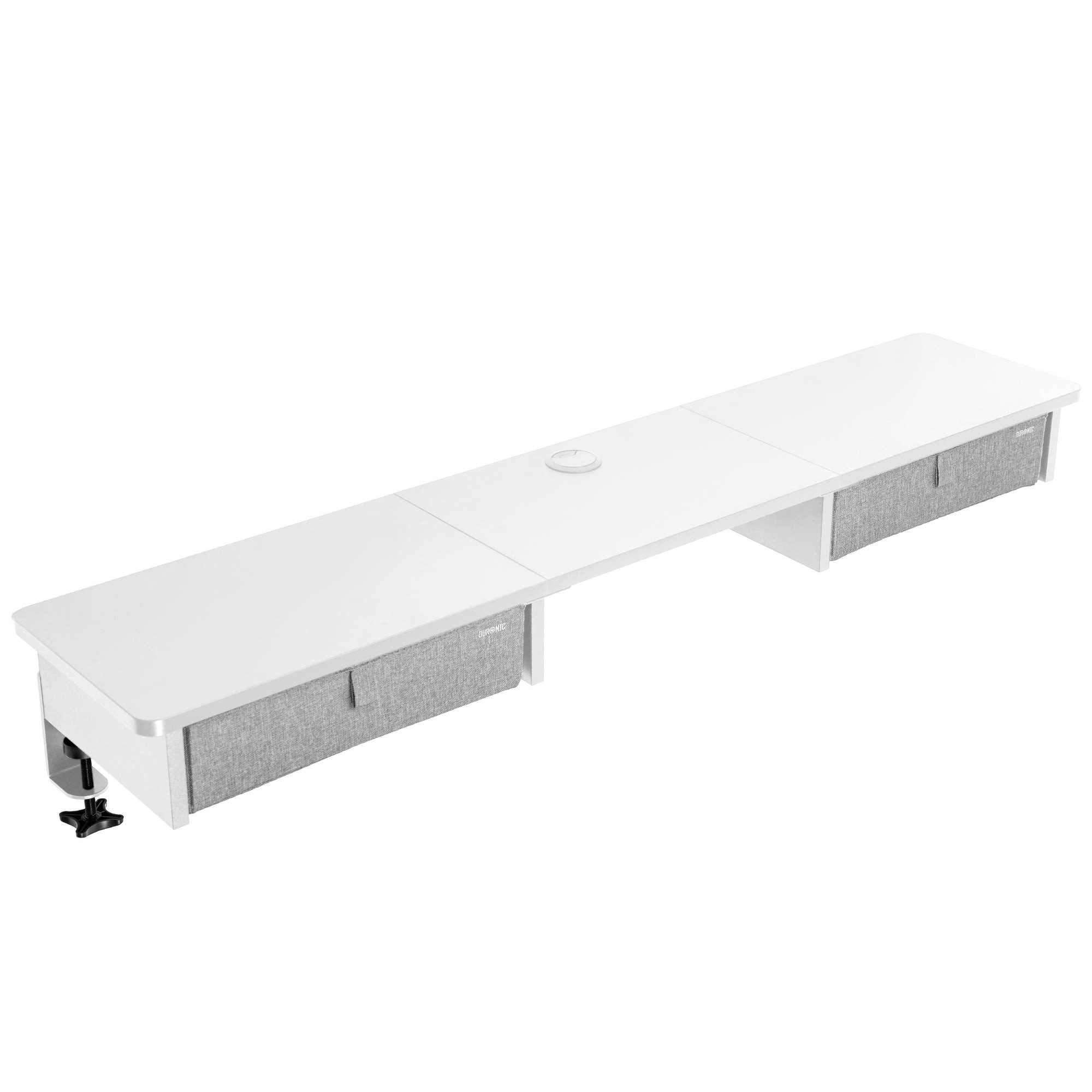 Duronic Schreibtischaufsatz DD3 WE Monitorständer, Schreibtischaufsatz mit XXL Выдвижные ящики