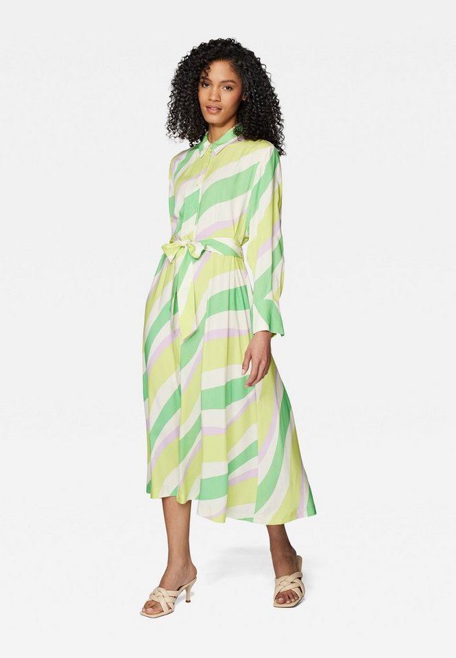 Mavi Hemdblusenkleid LONG DRESS Langes Blusenkleid, Leichte und fließende  Viskosenqualität mit Colorblock Print