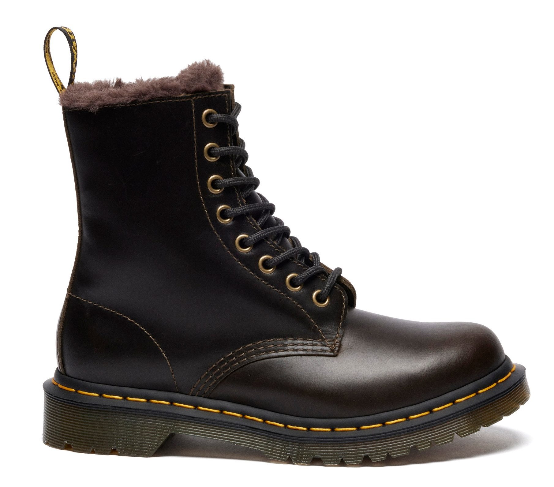 DR. MARTENS 1460 Serena 8 Eye Boot Winterboots Stiefel, Schnürboots mit stabilem Blockabsatz