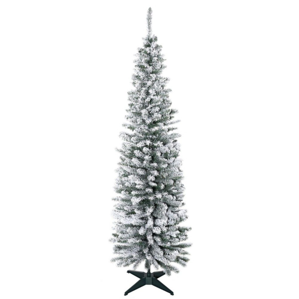 kowdom Künstlicher Weihnachtsbaum Weihnachtsbaum künstlich 1,8 m 390 Spitzen Standfuß, Kunstbaum, Tanne, 1,8 m, 390 Spitzen,stabiler Standfuß, Weihnachtsstern inklusive