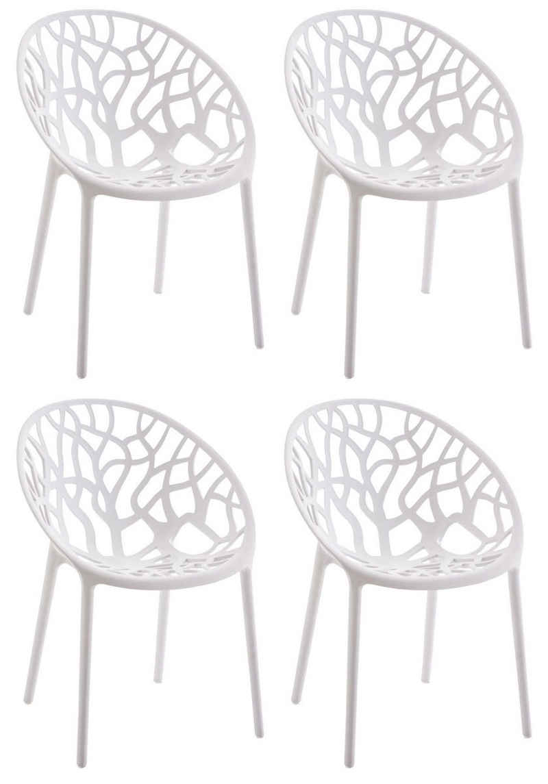CLP Gartenstuhl »moderner Stuhl Hope« (4er Set), stapelbar und wetterbeständig