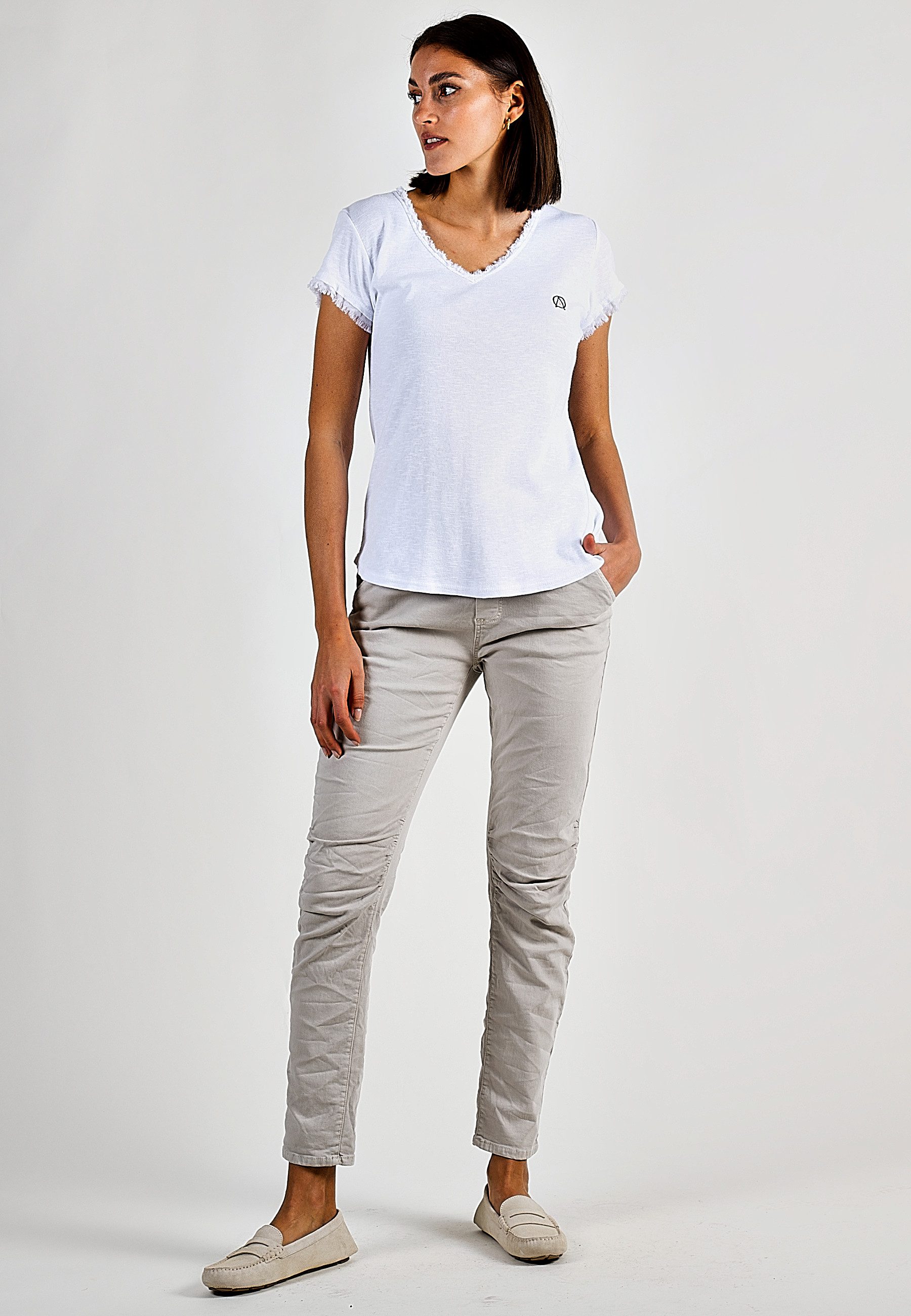 Andijamo-Fashion Schlupfhose URBAN CHILL JOGPANTS Hose Mid Waist- sitzt angenehm auf der Taillie