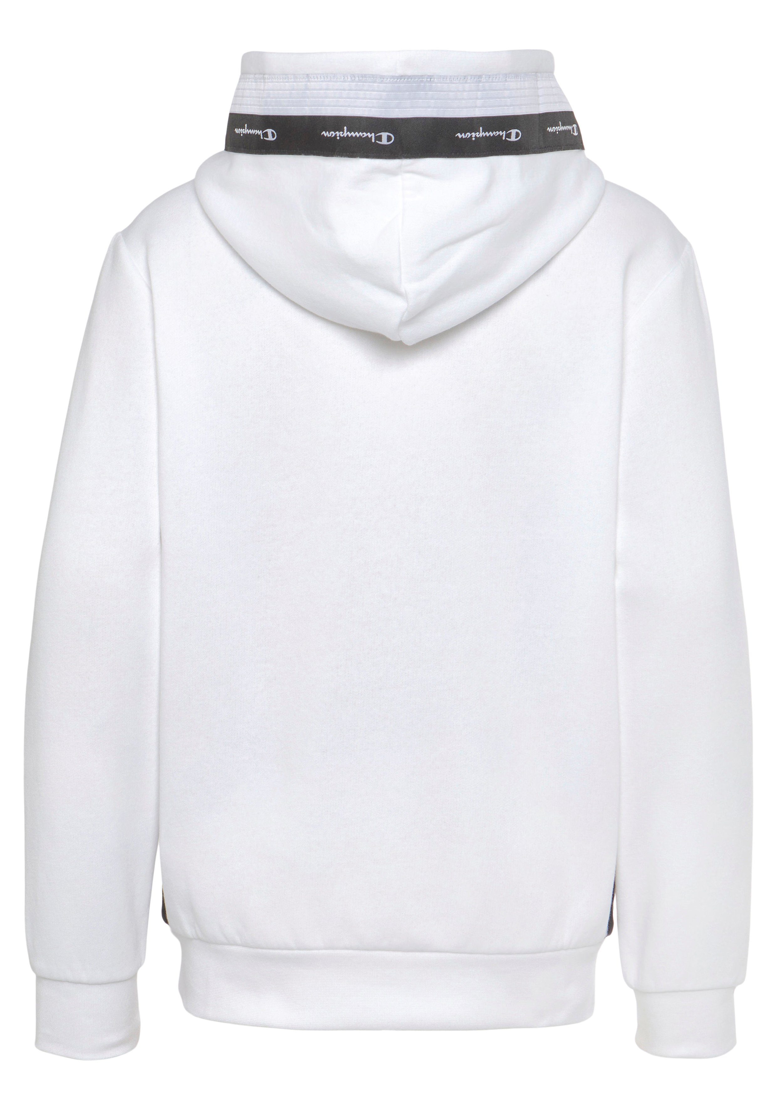 Sweatshirt - Kapuzensweatshirt Tape Hooded für Kinder weiß Champion
