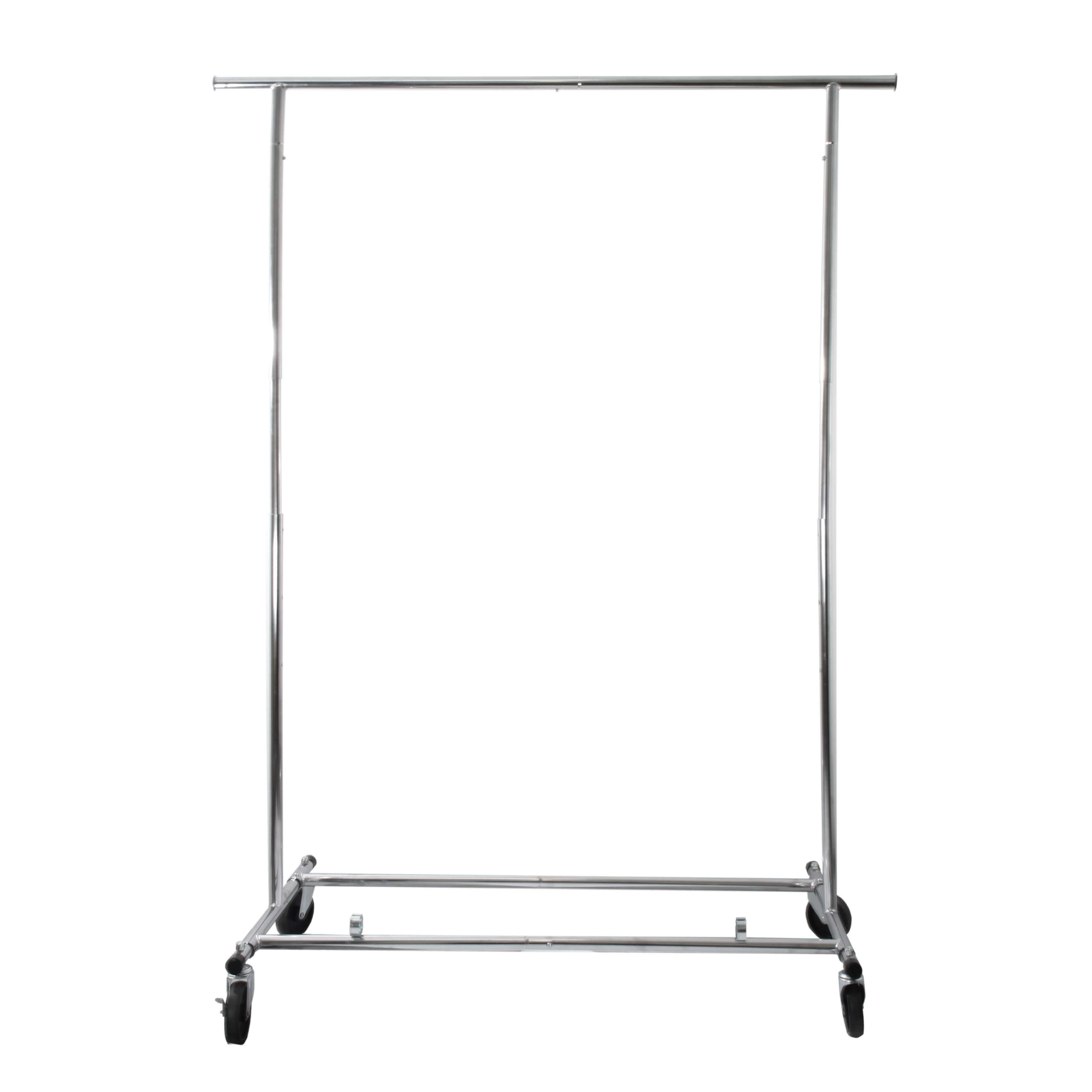 GERSO Kleiderständer Klappbarer & stabiler Kleiderständer auf Rollen 130 cm breit