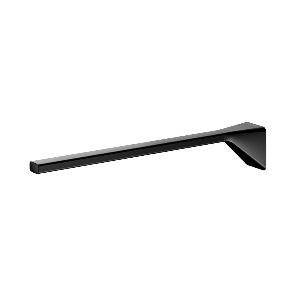 Keuco Handtuchstange ROSE, 34 cm, starr, Metall schwarz, Made in Germany, zum Kleben/Schrauben